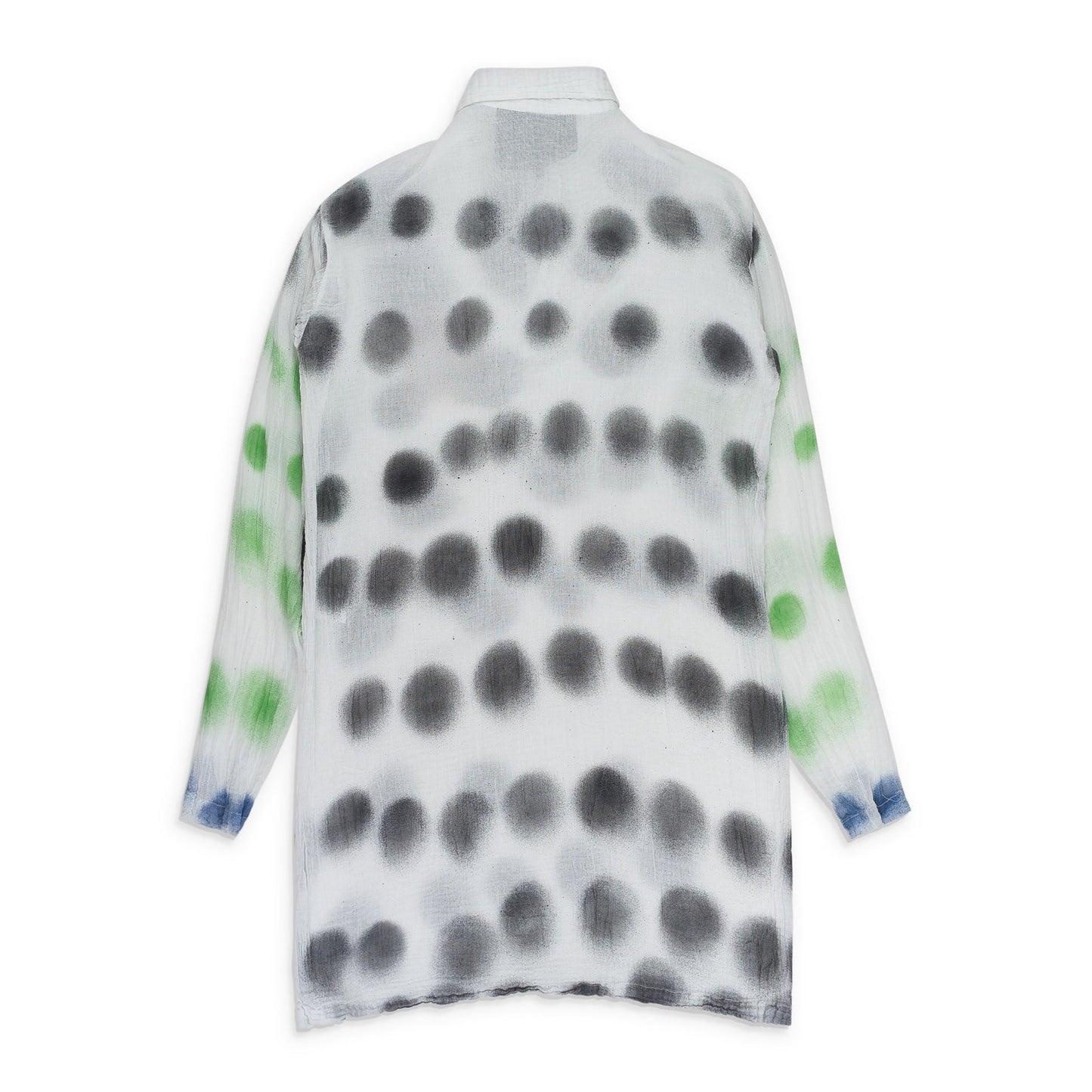 WHITE POLKA BLOUSE
