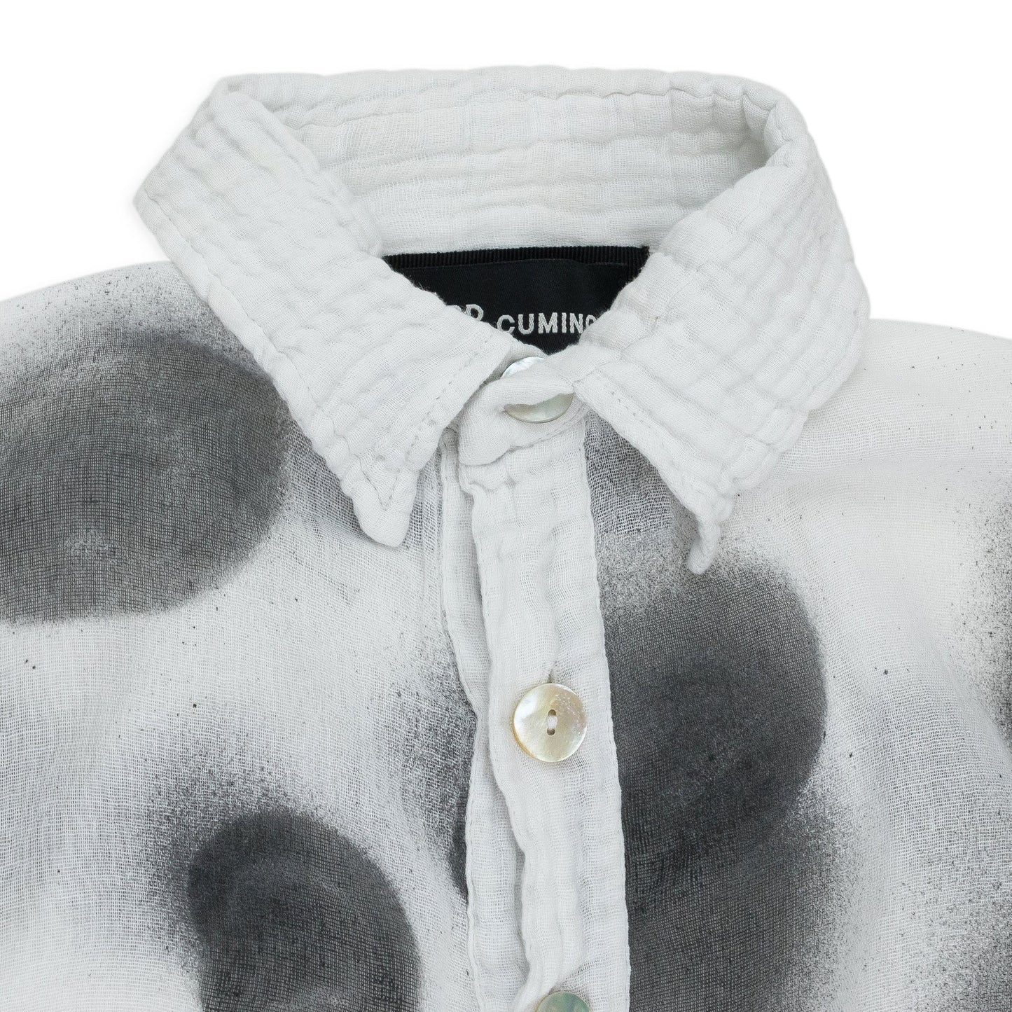 WHITE POLKA BLOUSE