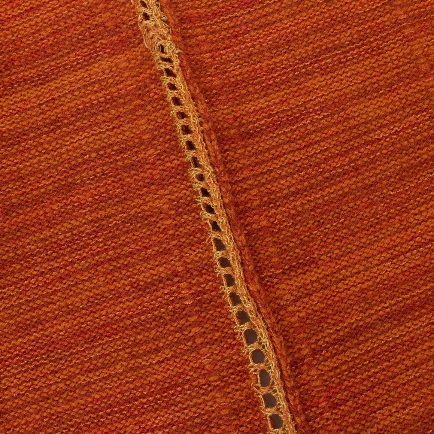 RUST MOTTLE MOON V BOOB SWEATER