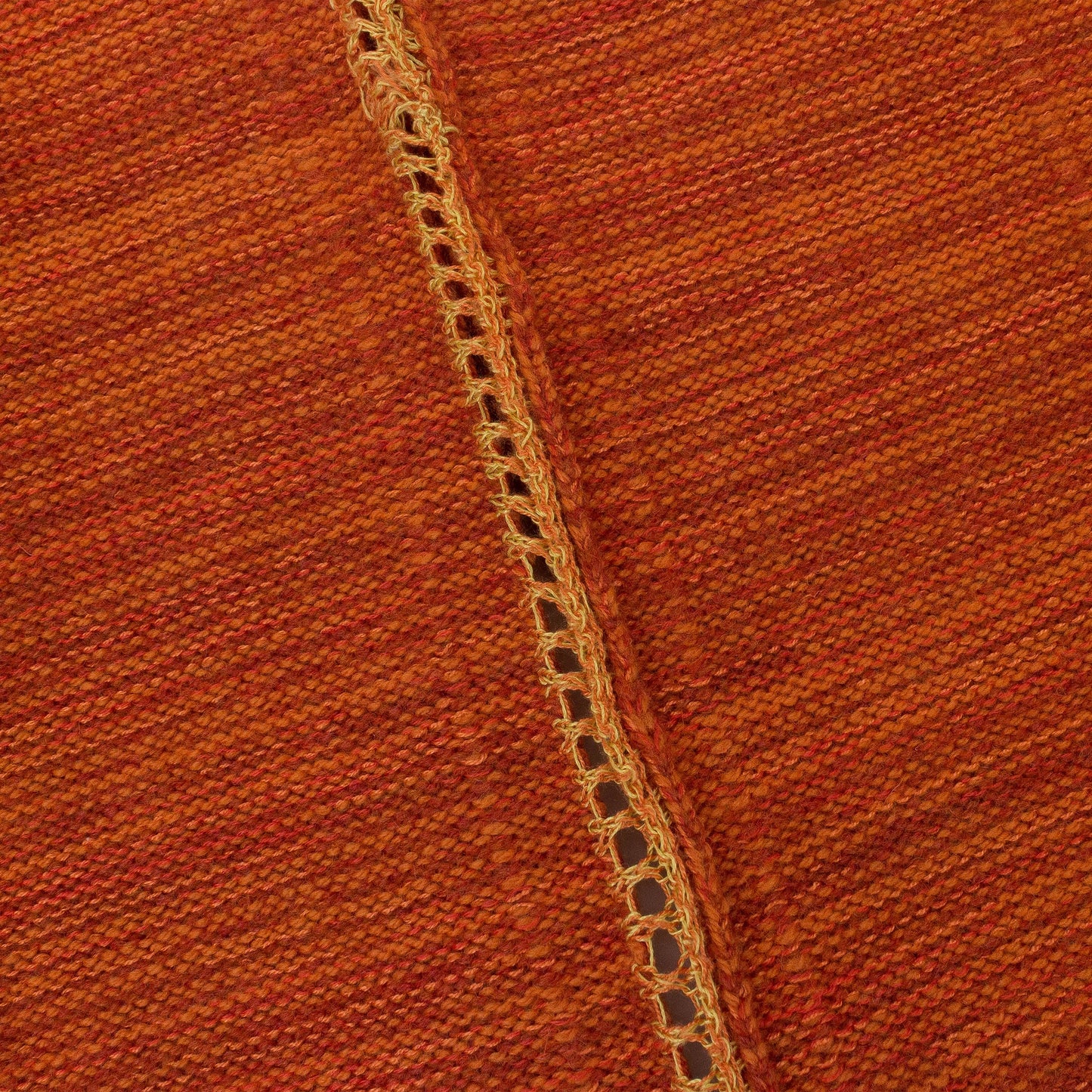 RUST MOTTLE MOON V BOOB SWEATER