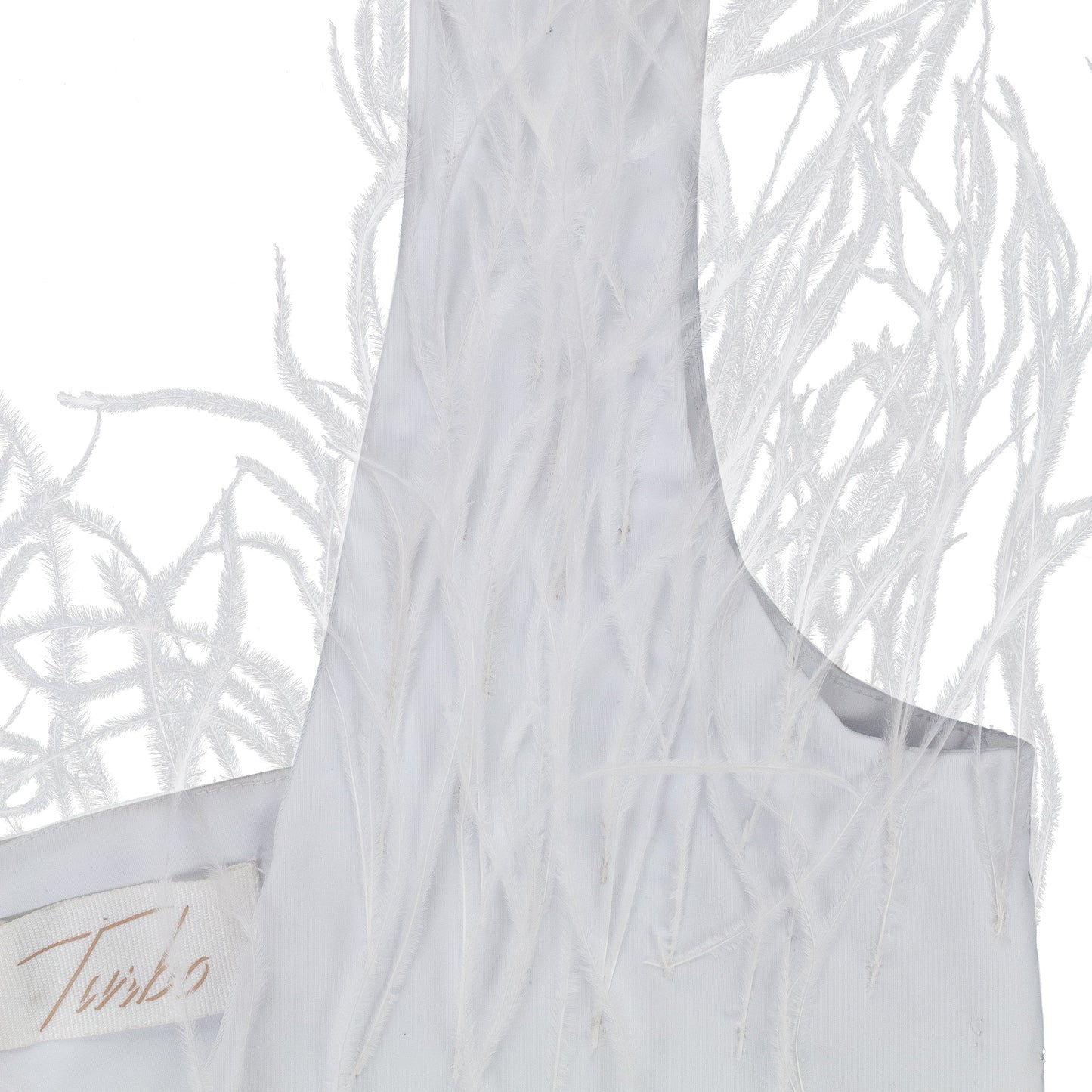 WHITE FEATHER BRALETTE
