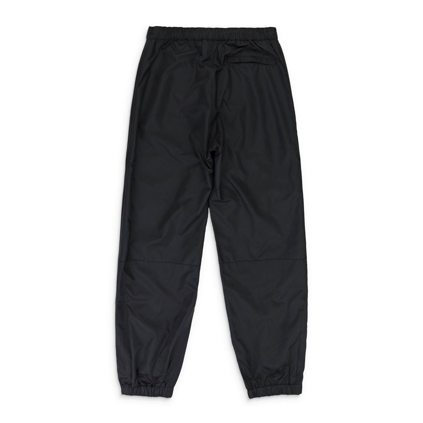 BLACK NYLON TRACK PANTS