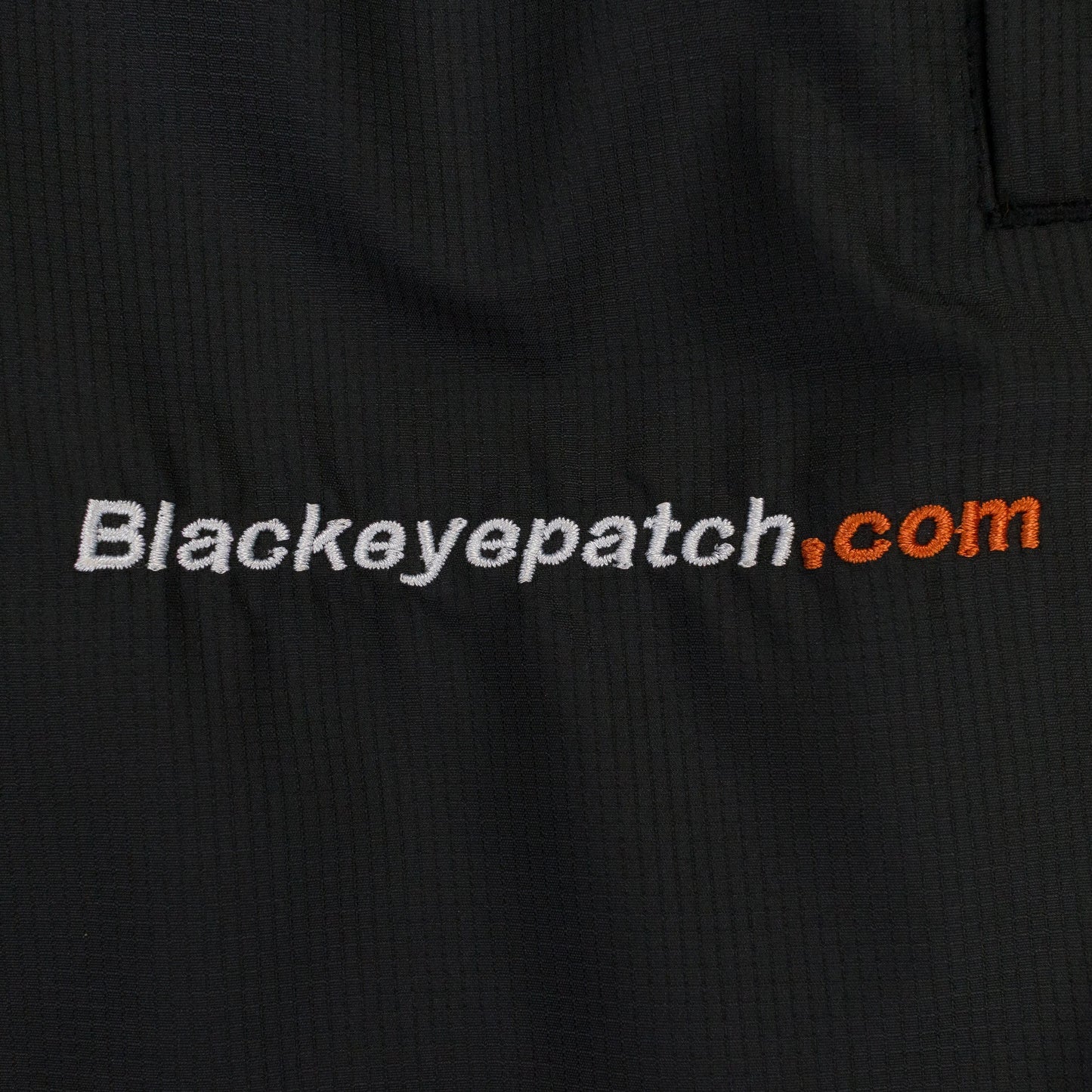 BLACK NYLON TRACK PANTS