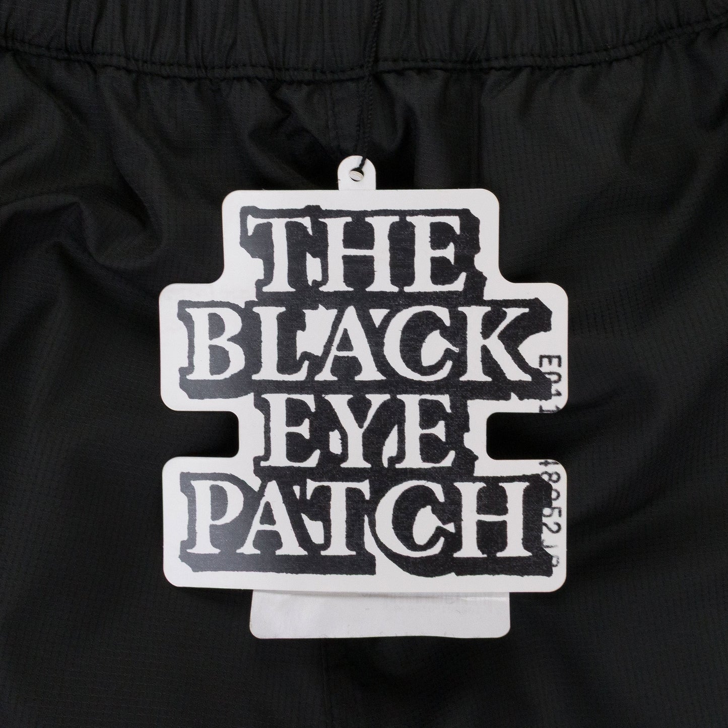 BLACK NYLON TRACK PANTS