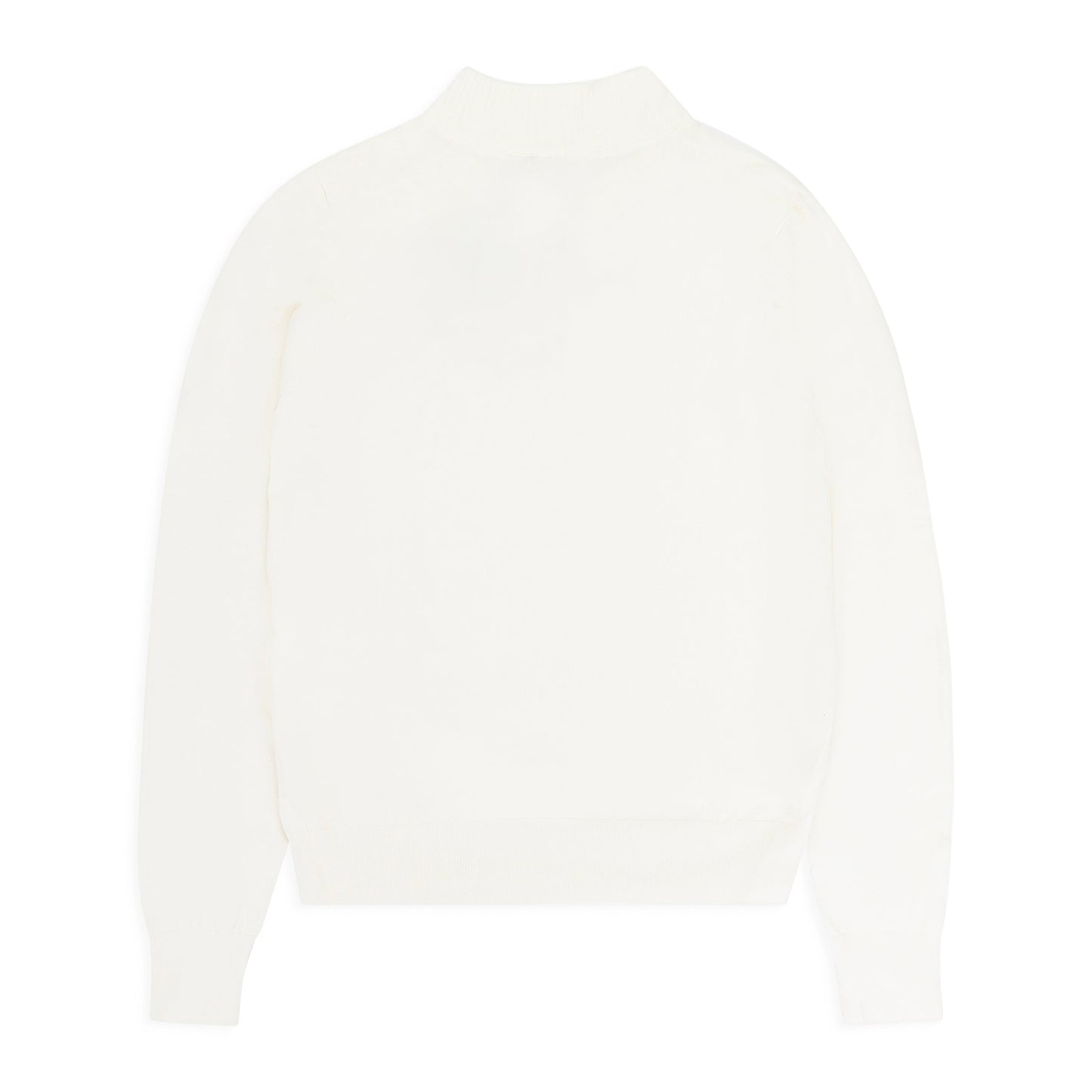 WHITE TROMPE SWEATER