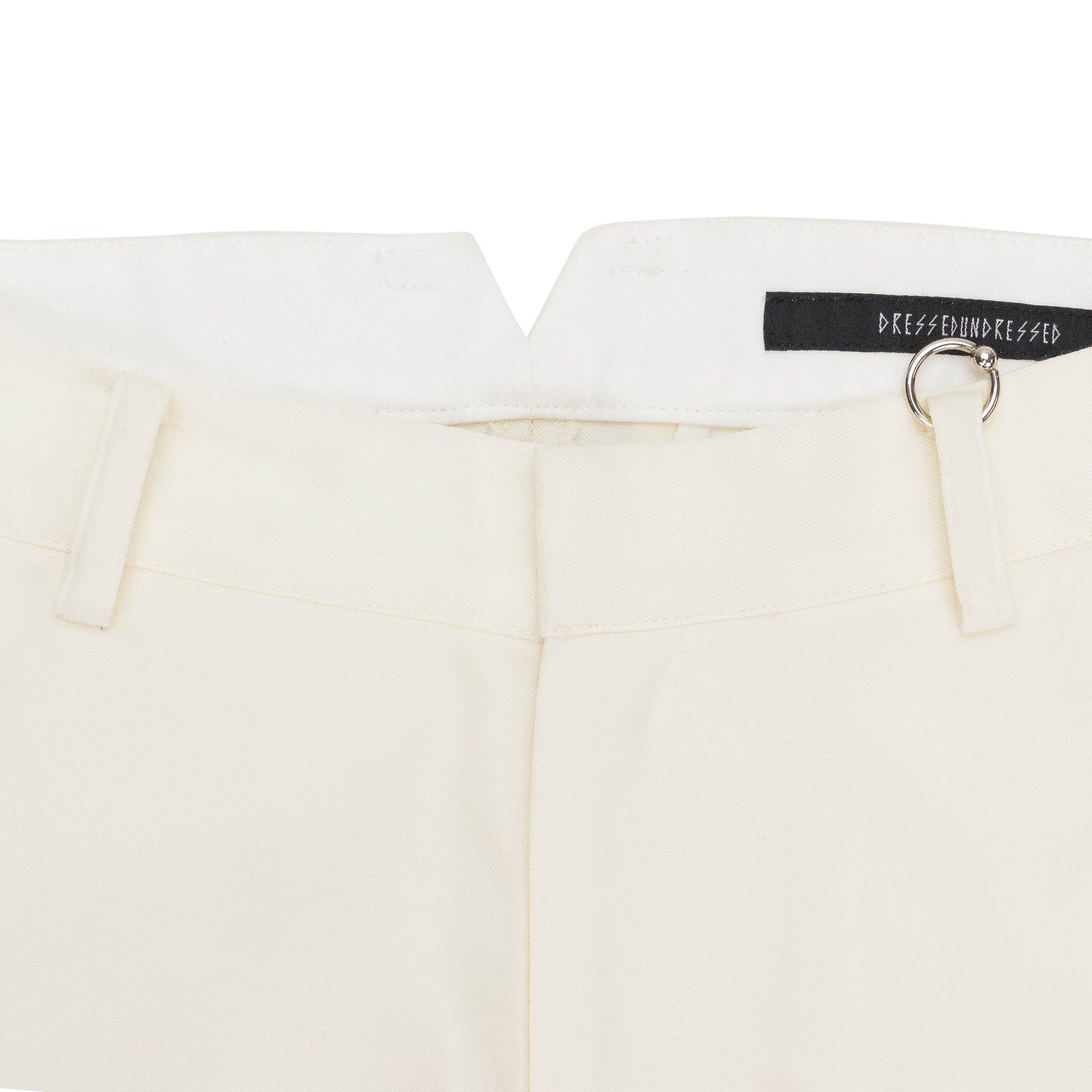 WHITE BACK VENTED TROUSER
