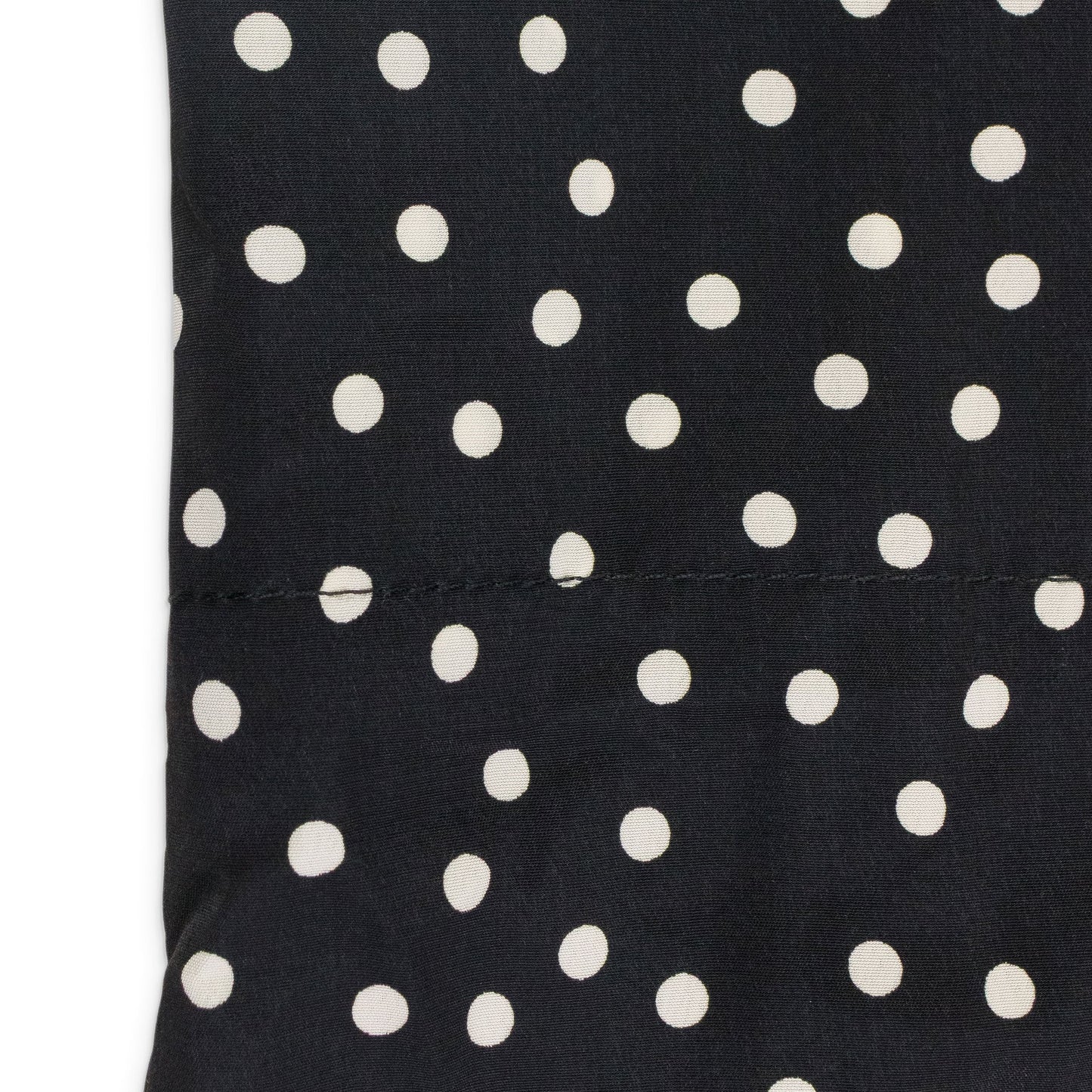 BLACK POLKA DOT WRAP DRESS