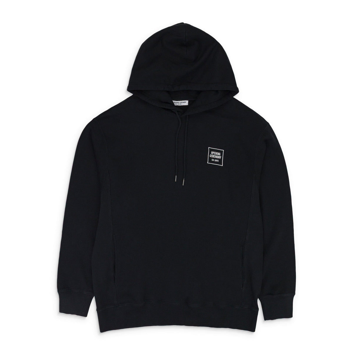 BLACK MINI BOX LOGO HOODIE