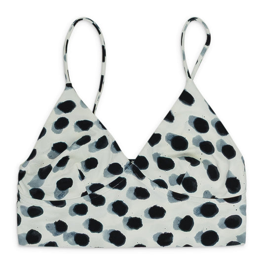 BLACK/WHITE SLIP BRA