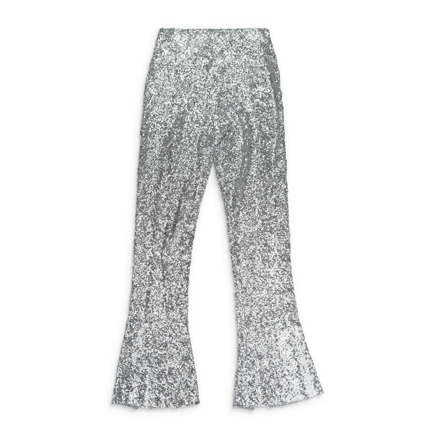 SILVER OVERLAPPING SEQUIN SPAT LEGGINGS