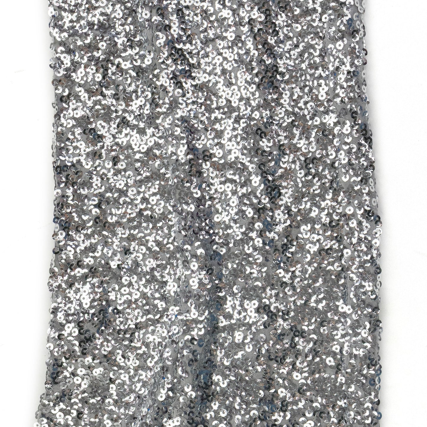SILVER OVERLAPPING SEQUIN SPAT LEGGINGS