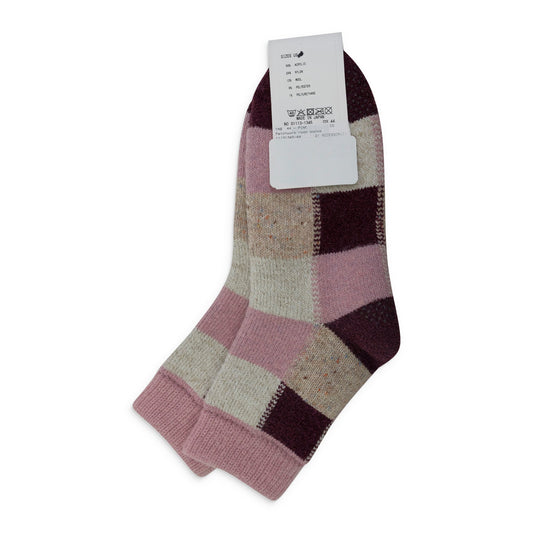 MULTICOLOR PATCHWORK CREW SOCKS