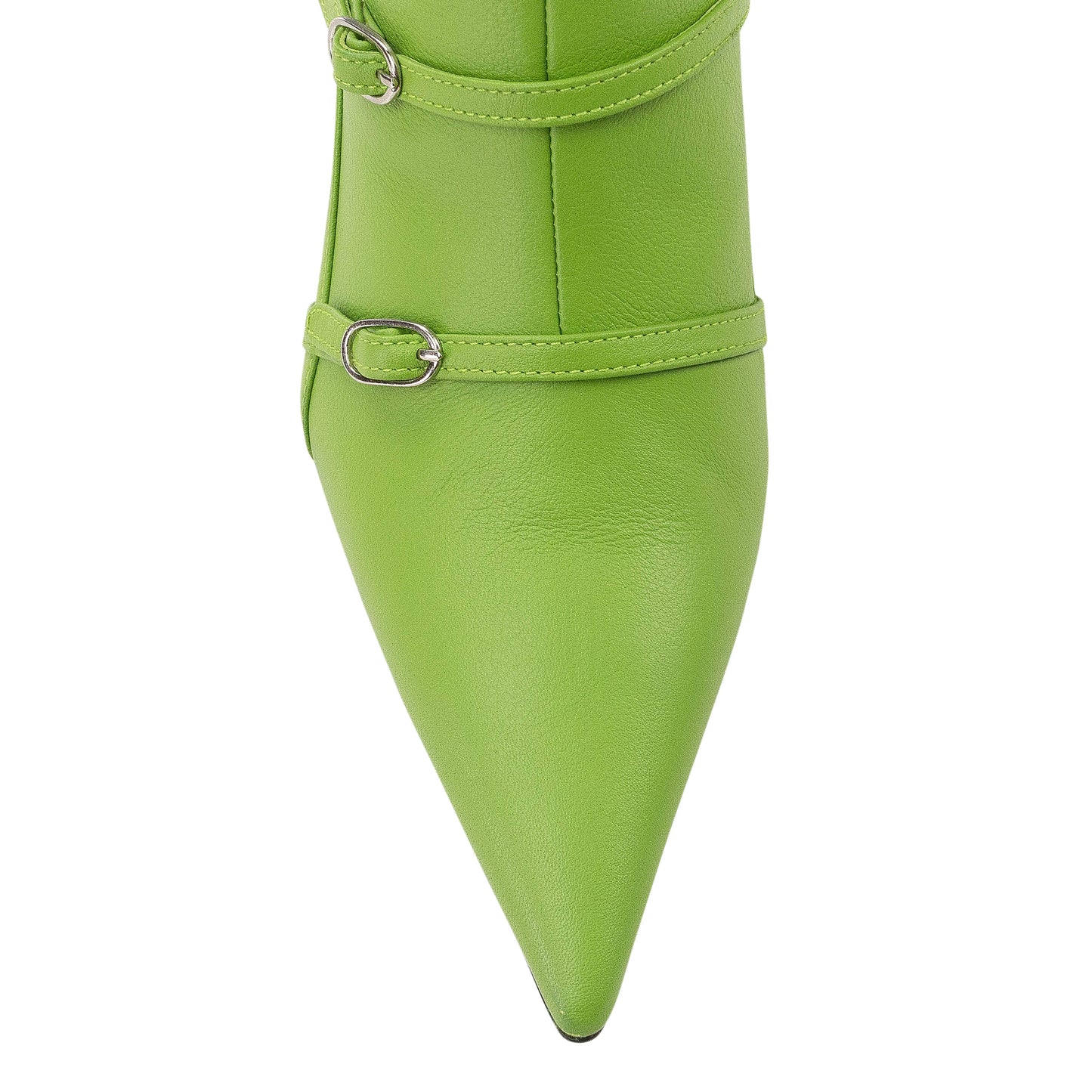GREEN BELT ANKLE BOOTS
