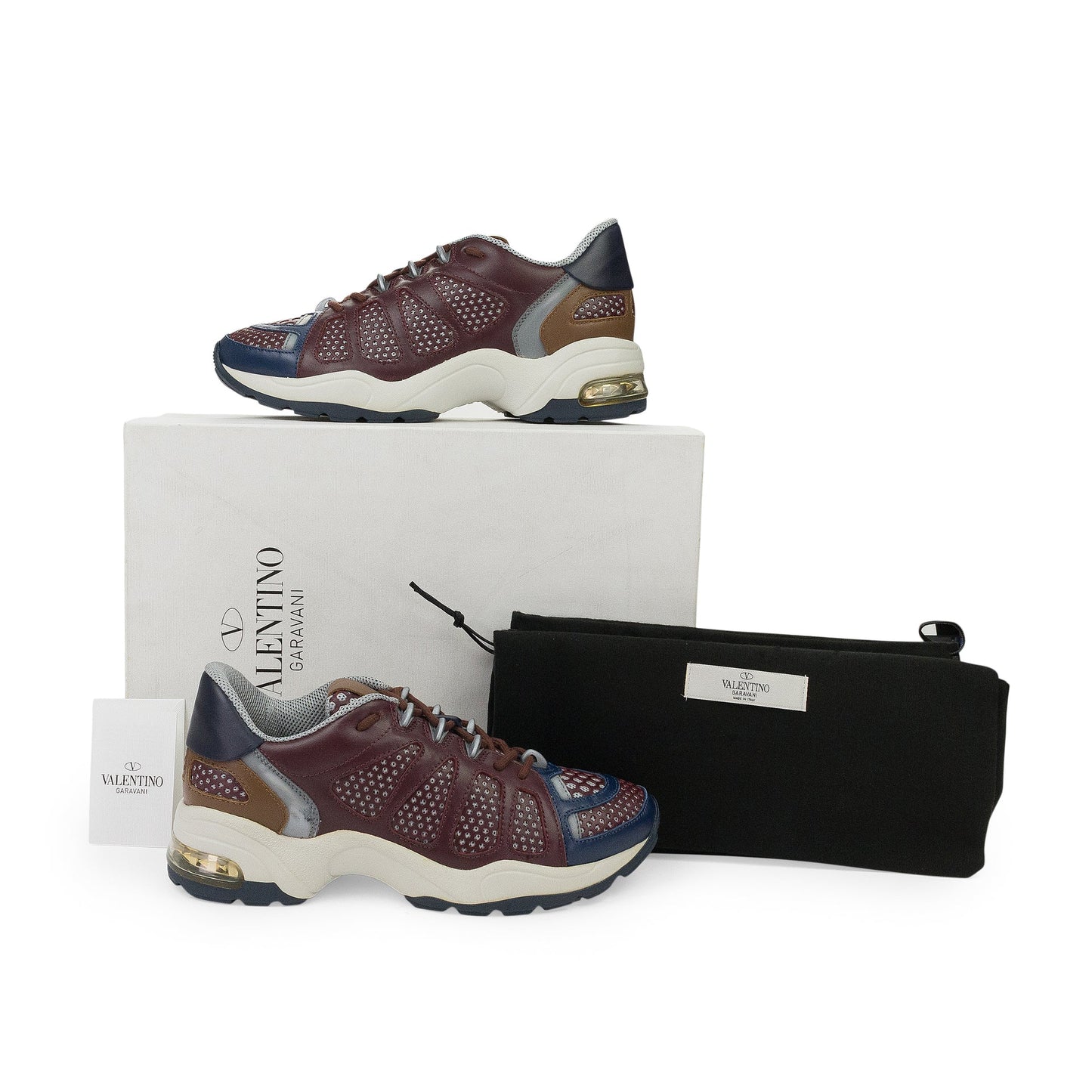 BURGUNDY/MULTICOLOR X-RAY SNEAKERS