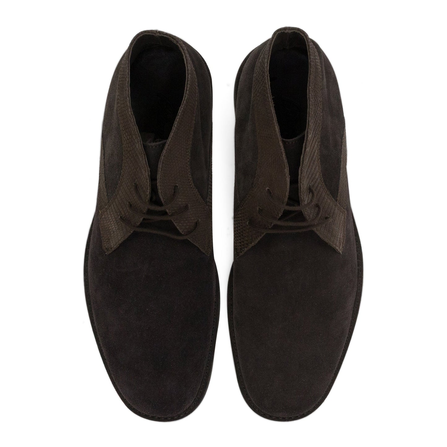 BROWN VELOUR CALF GENUINE LEATHER OXFORDS