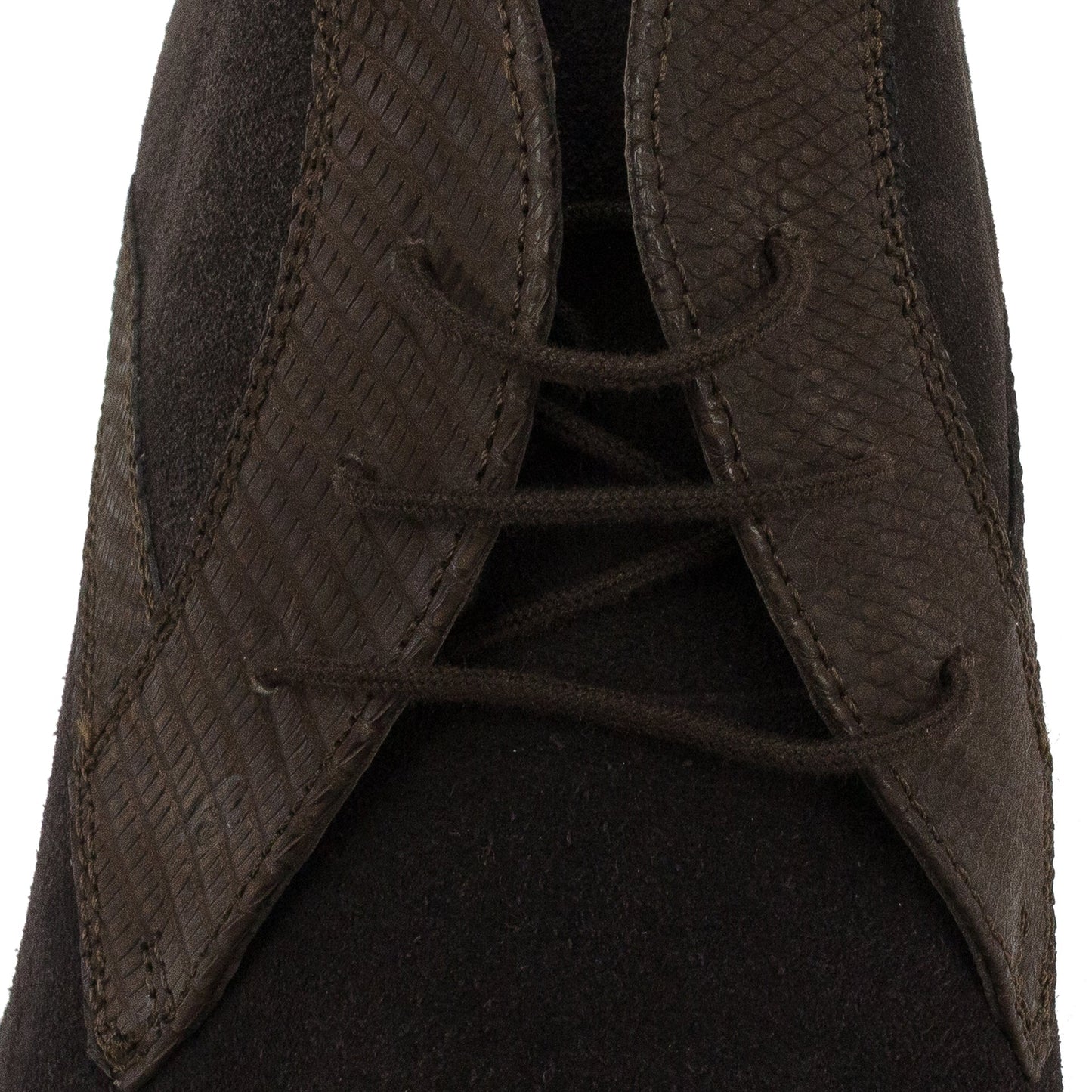 BROWN VELOUR CALF GENUINE LEATHER OXFORDS