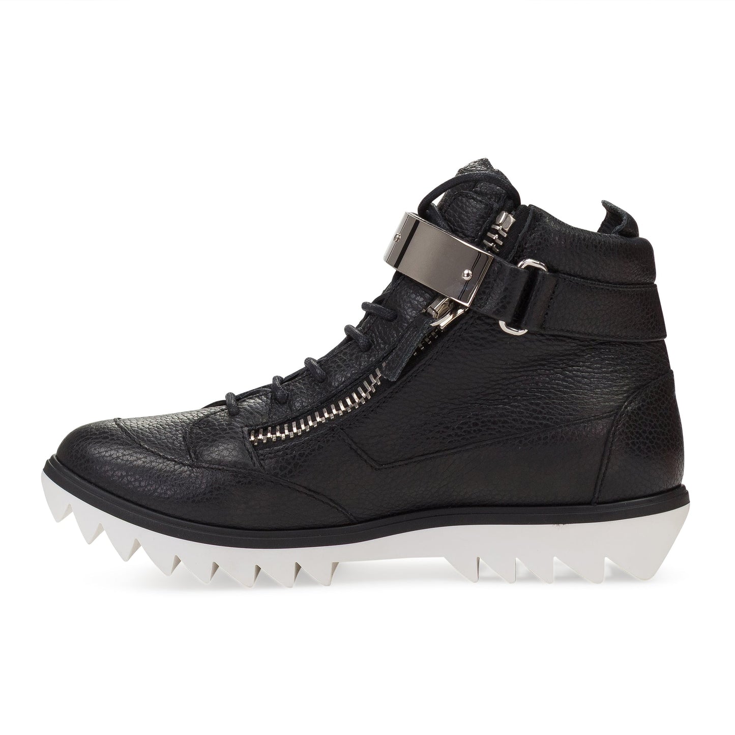 BLACK/SILVER SNEAKER WITH METAL BAR SNEAKERS