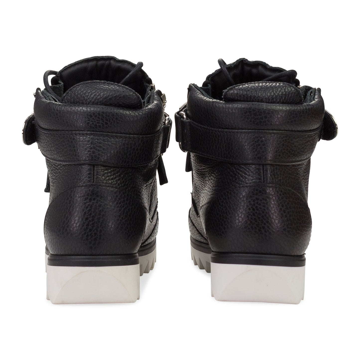 BLACK/SILVER SNEAKER WITH METAL BAR SNEAKERS