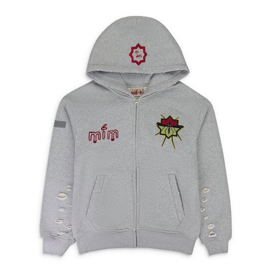 Grey MURD333R.FM Special Ops Hoodie