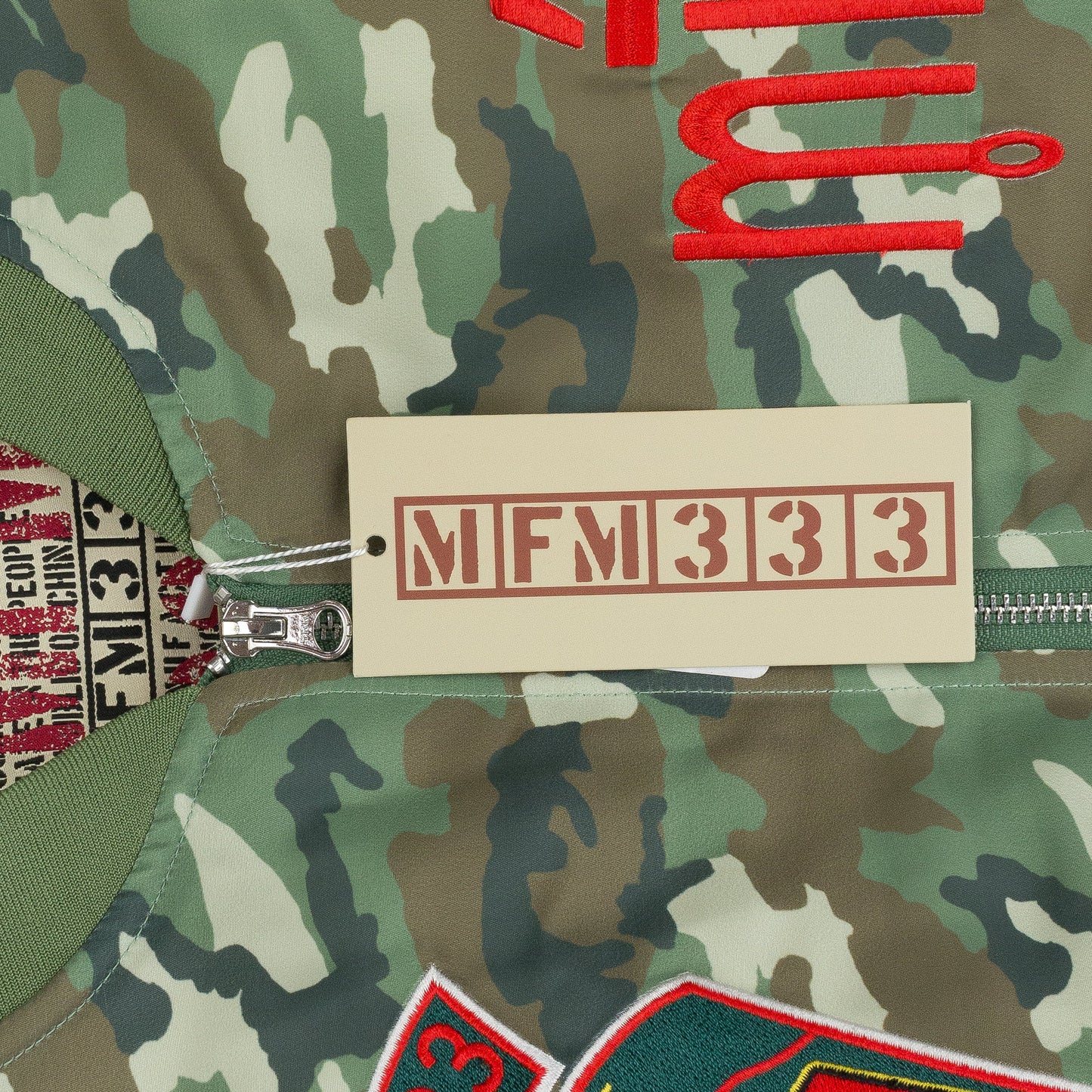 MURD333R.FM GREEN/RED CAMO SPECIAL OPS BOMBER JACKET