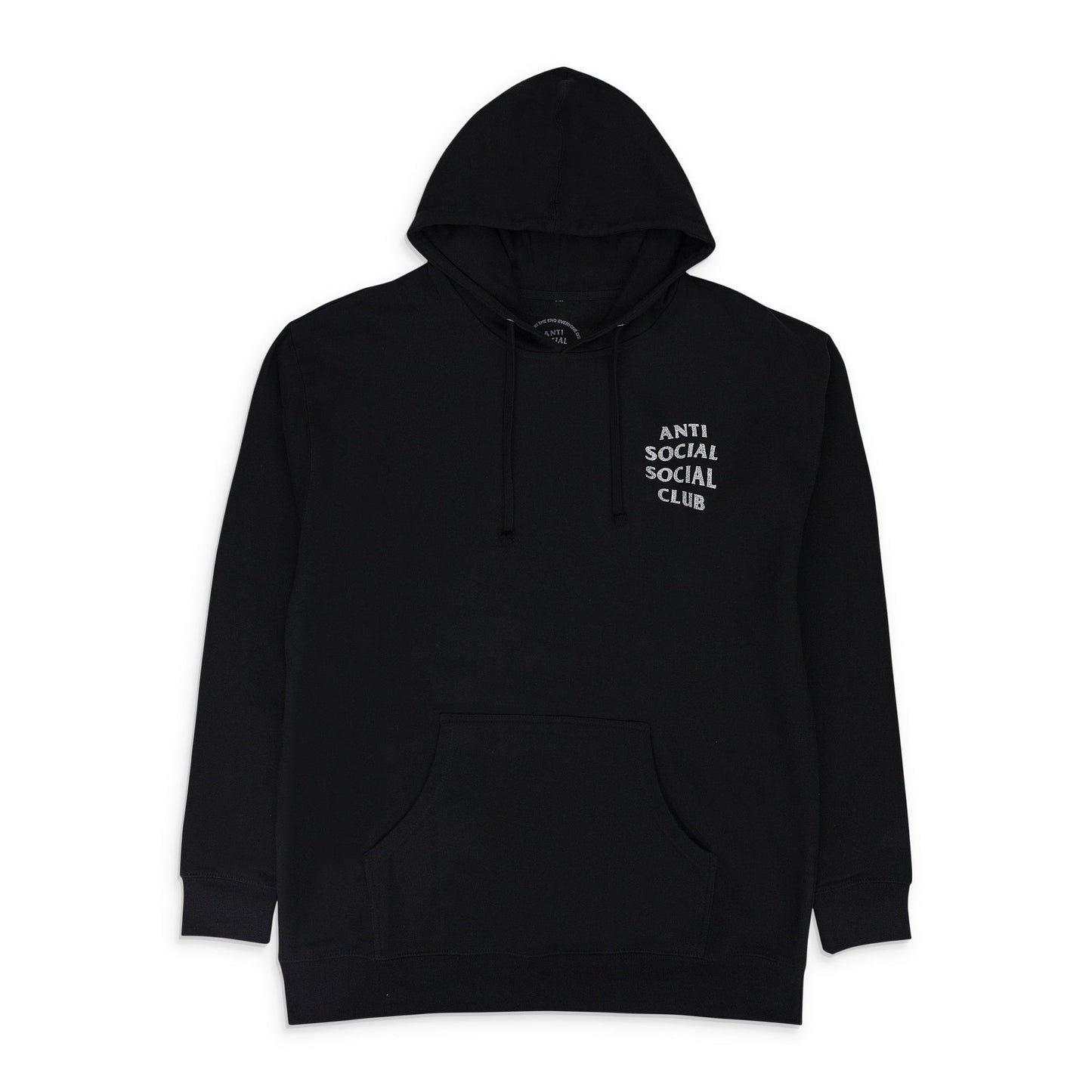 BLACK GLITTER 'BLINDED' HOODIE