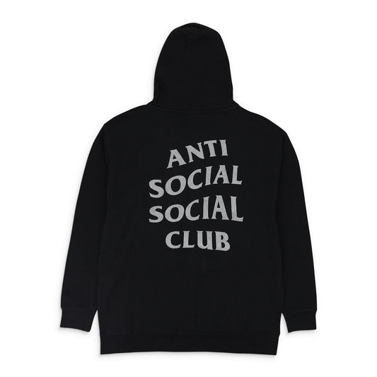 BLACK GLITTER 'BLINDED' HOODIE