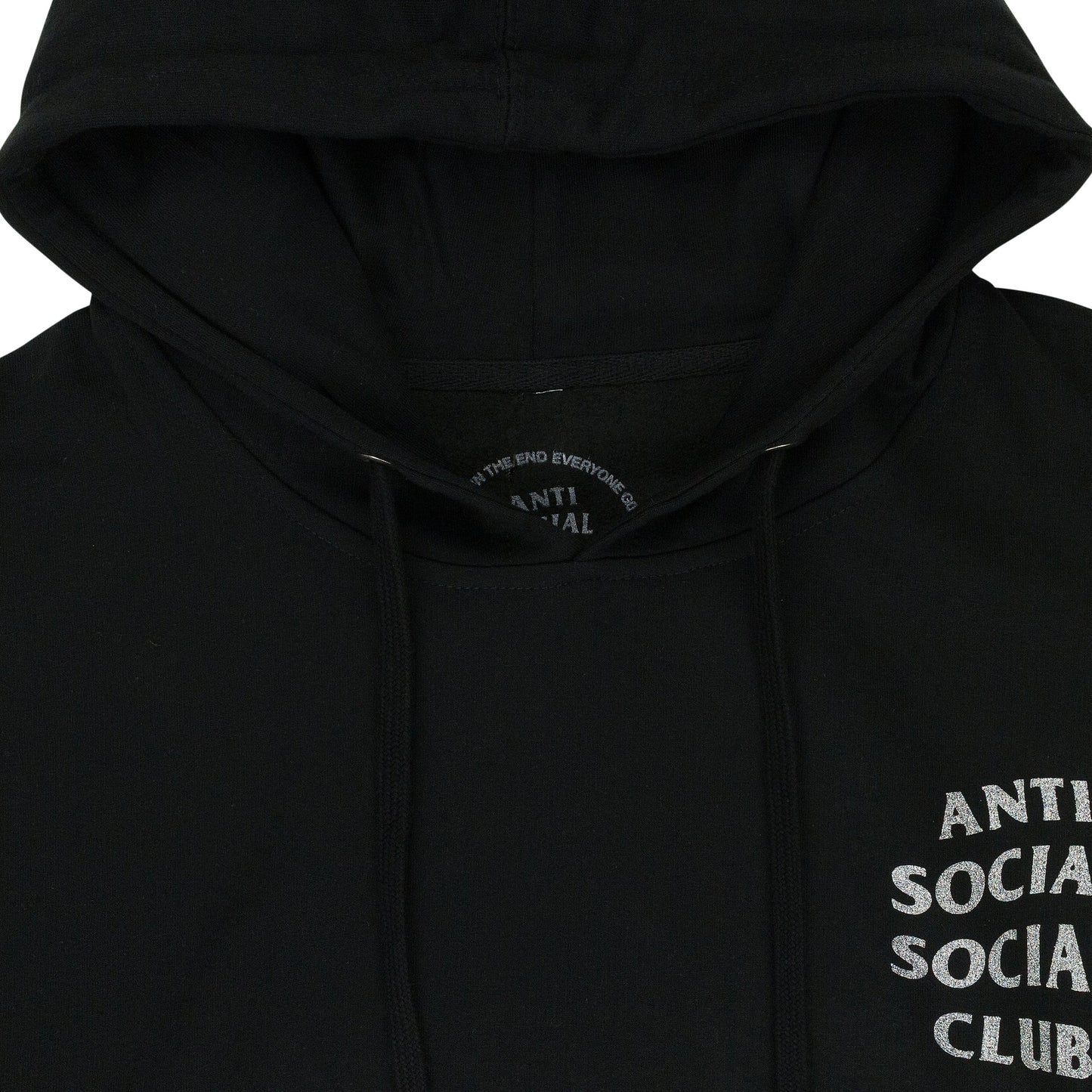 BLACK GLITTER 'BLINDED' HOODIE