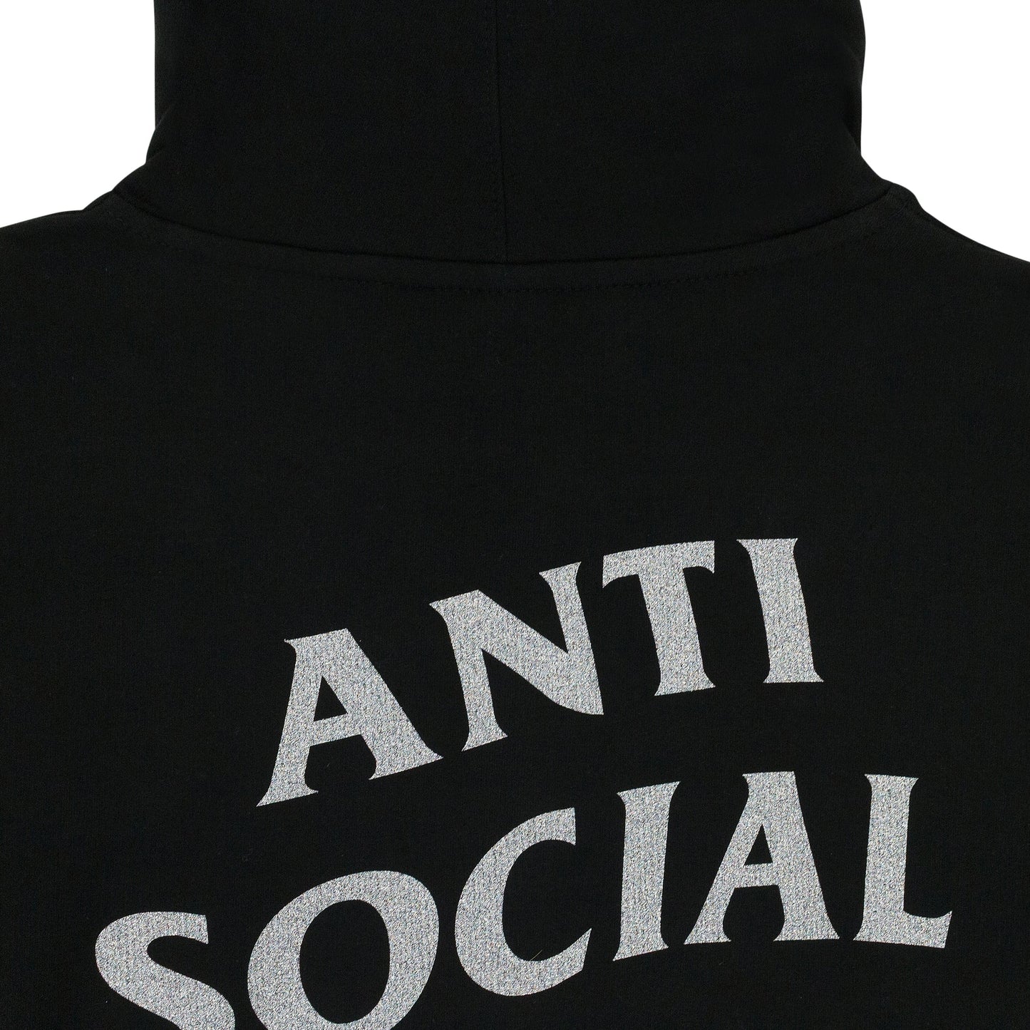 BLACK GLITTER 'BLINDED' HOODIE