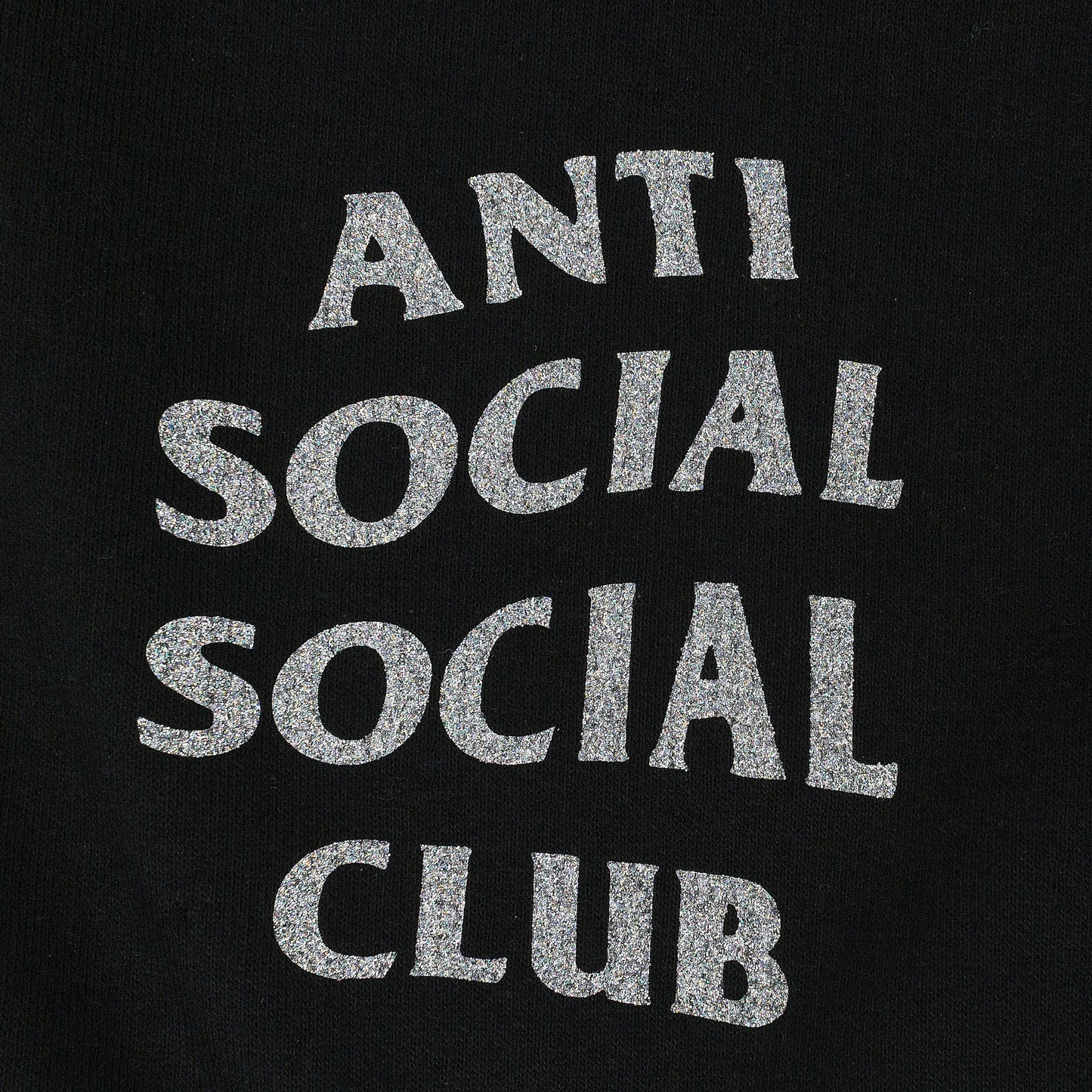 BLACK GLITTER 'BLINDED' HOODIE