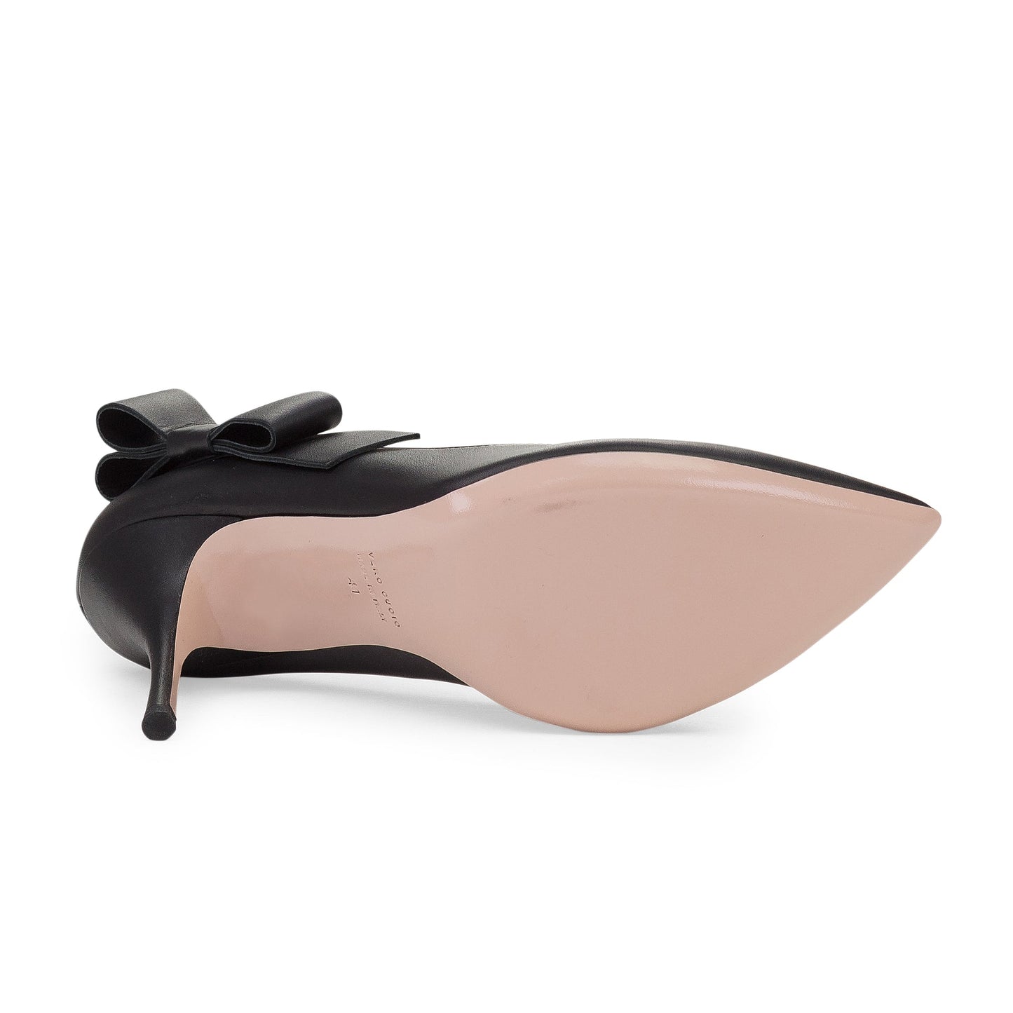 BLACK NERO SIDE BOW HEELS