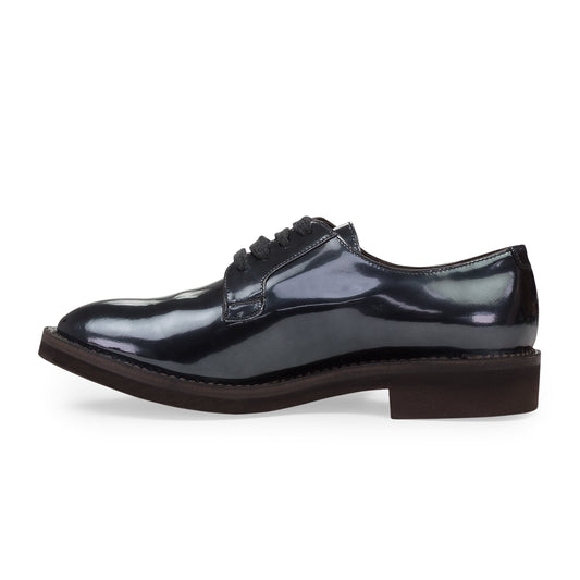 NAVY REFLECTIVE LACEUP OXFORDS