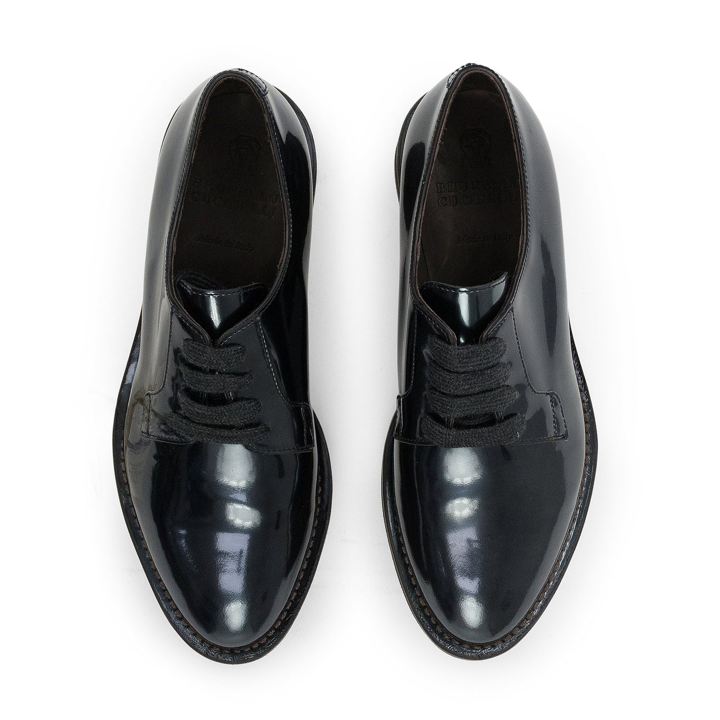 NAVY REFLECTIVE LACEUP OXFORDS