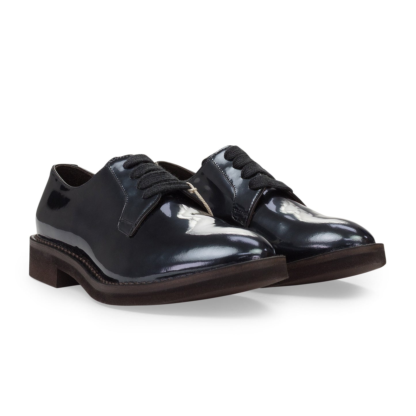 NAVY REFLECTIVE LACEUP OXFORDS