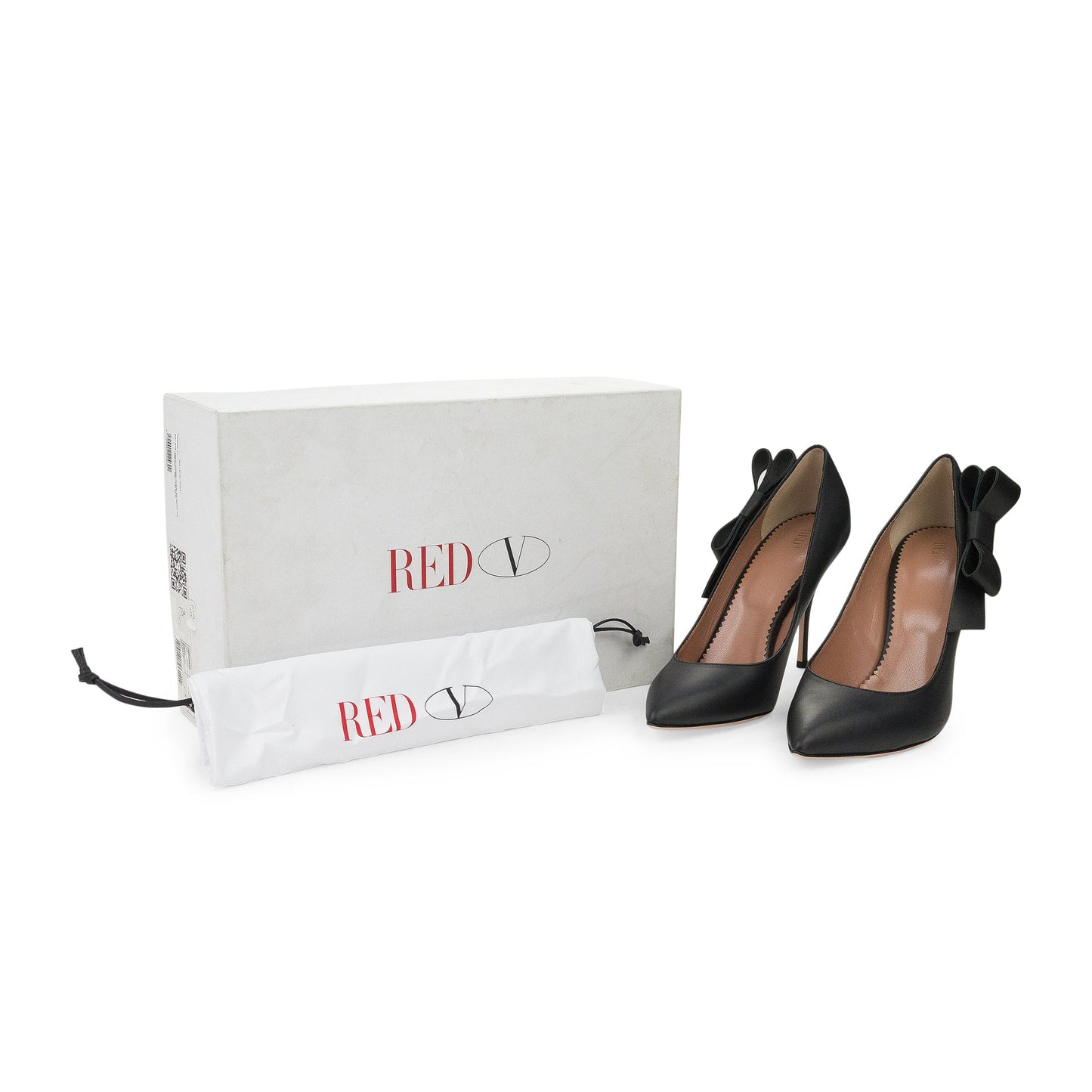 BLACK NERO SIDE BOW HEELS