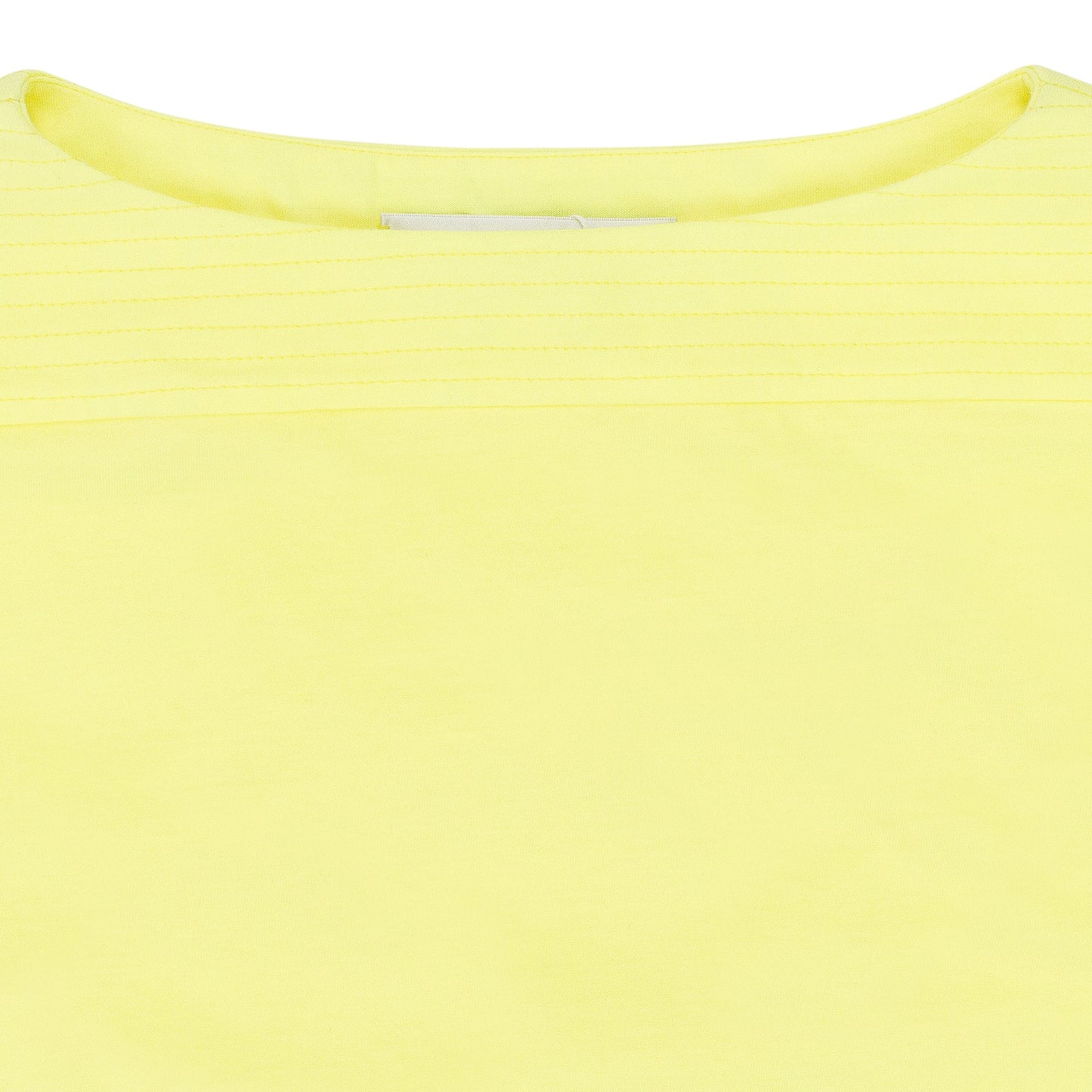 NEON YELLOW QUILTED CROP TOP
