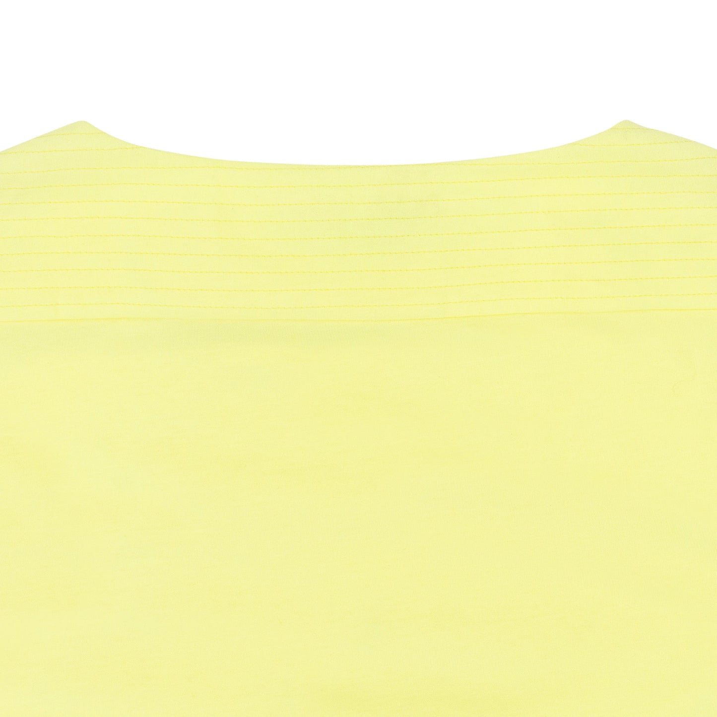 NEON YELLOW QUILTED CROP TOP