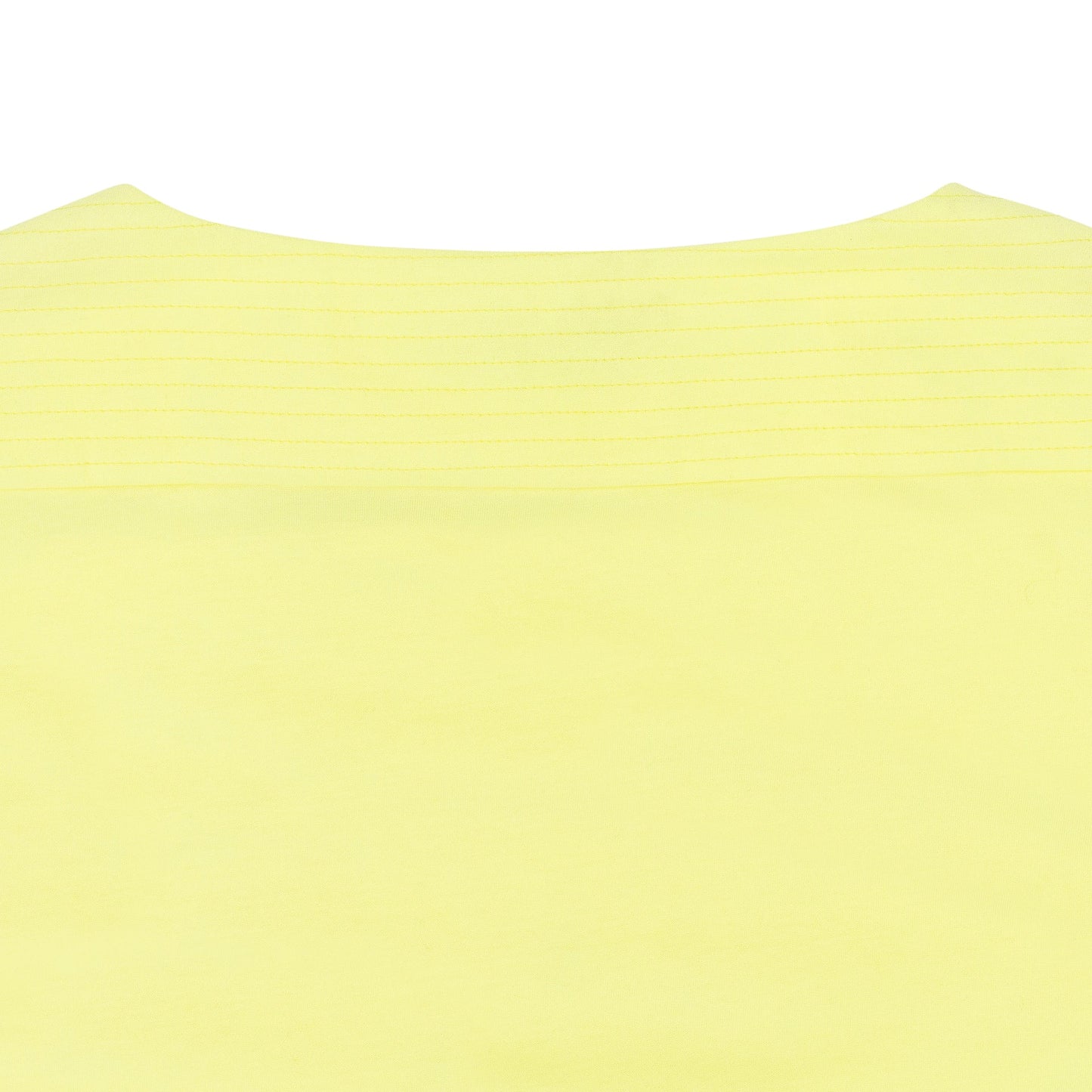 NEON YELLOW QUILTED CROP TOP