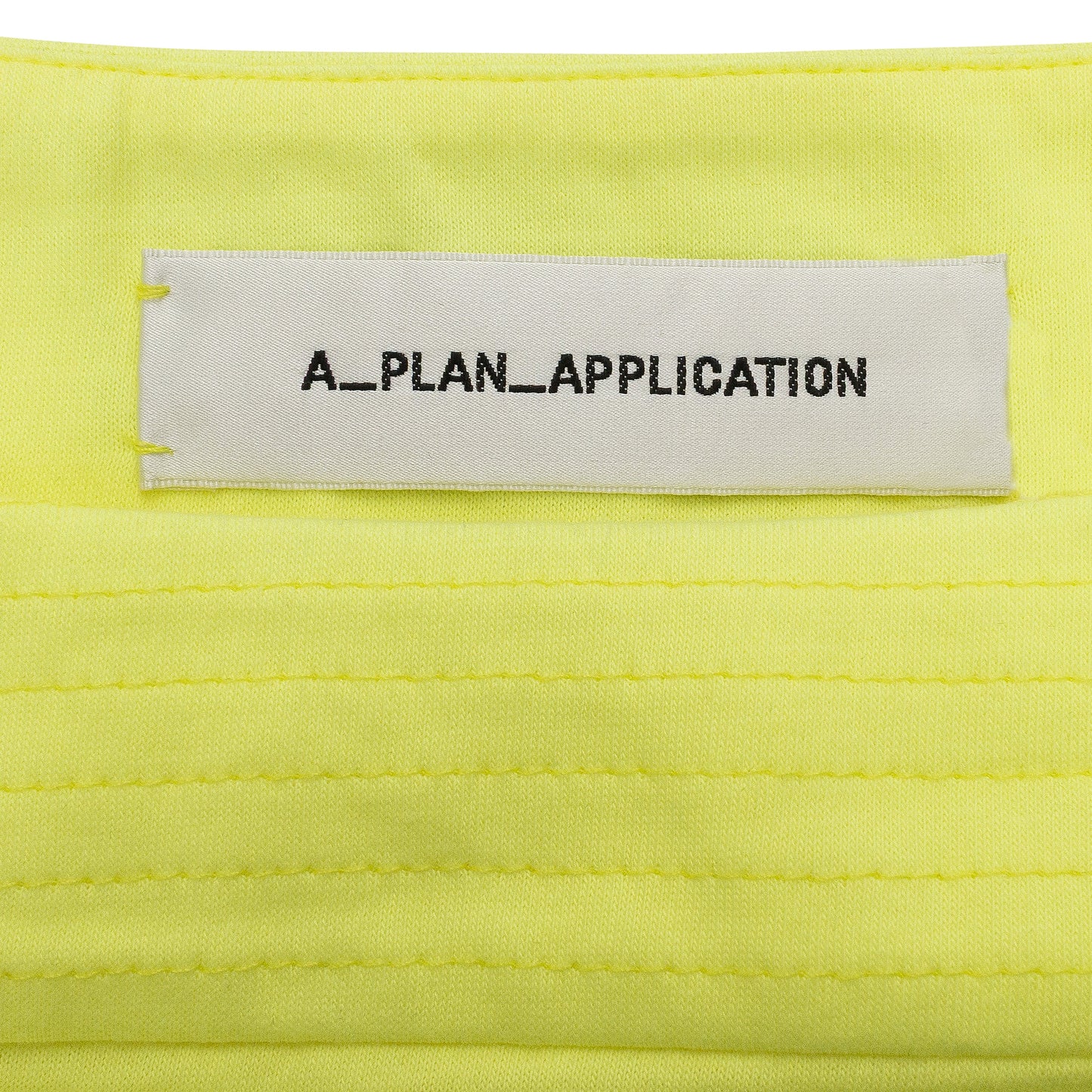 NEON YELLOW QUILTED CROP TOP