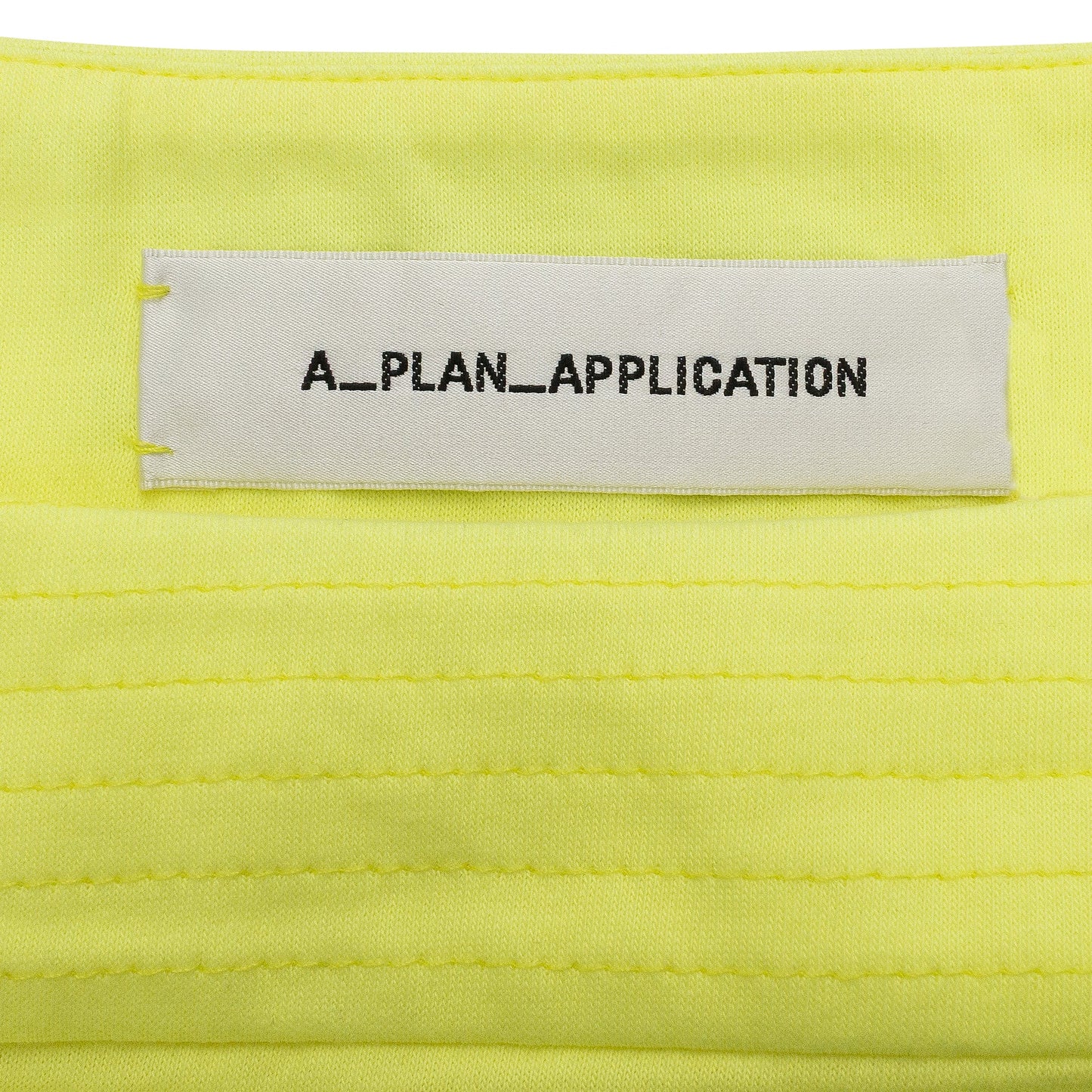 NEON YELLOW QUILTED CROP TOP