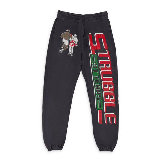 BLACK DENIM TEARS STRUGGLE SWEATPANTS