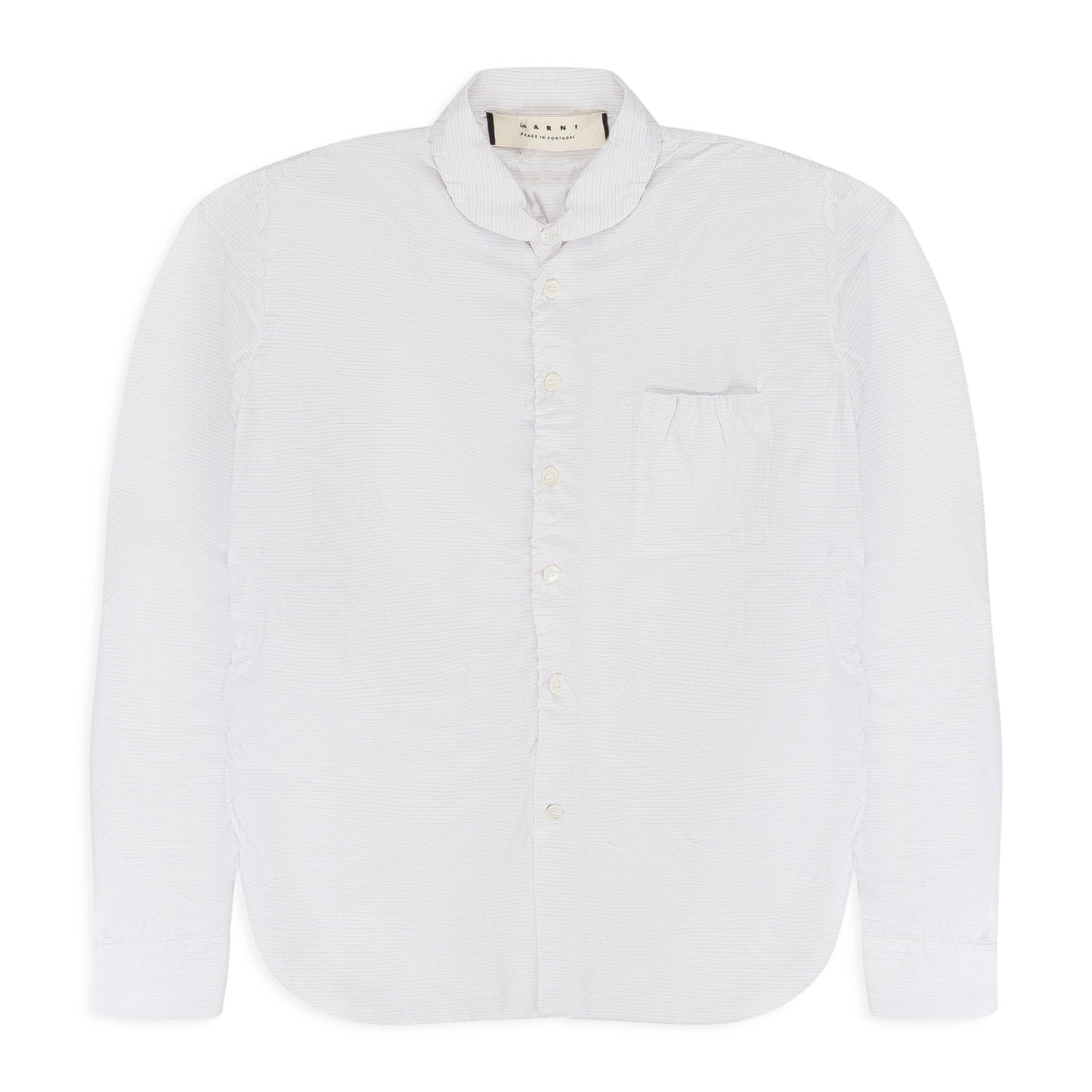 WHITE FADED STRIPE POPLIN' BUTTON-DOWN SHIRT