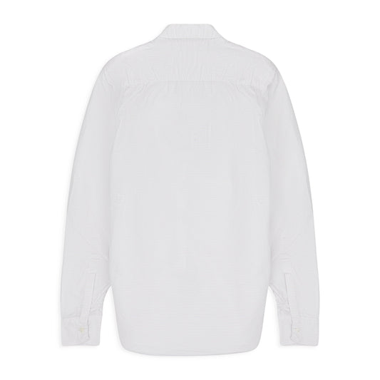 WHITE FADED STRIPE POPLIN' BUTTON-DOWN SHIRT