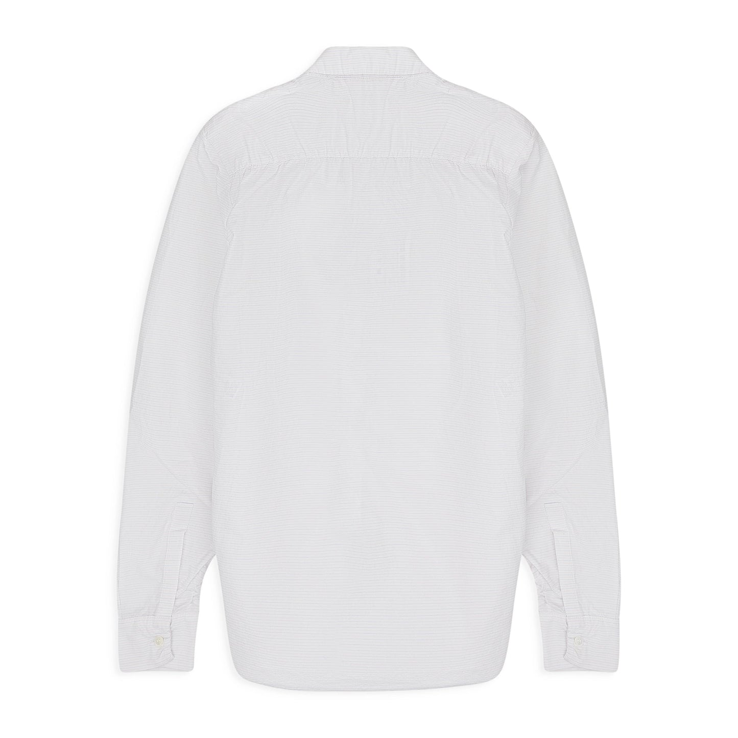 WHITE FADED STRIPE POPLIN' BUTTON-DOWN SHIRT