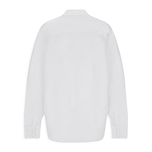 WHITE FADED STRIPE POPLIN' BUTTON-DOWN SHIRT