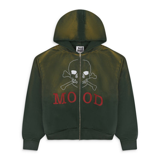 POT GREEN POISON ZIP HOODIE