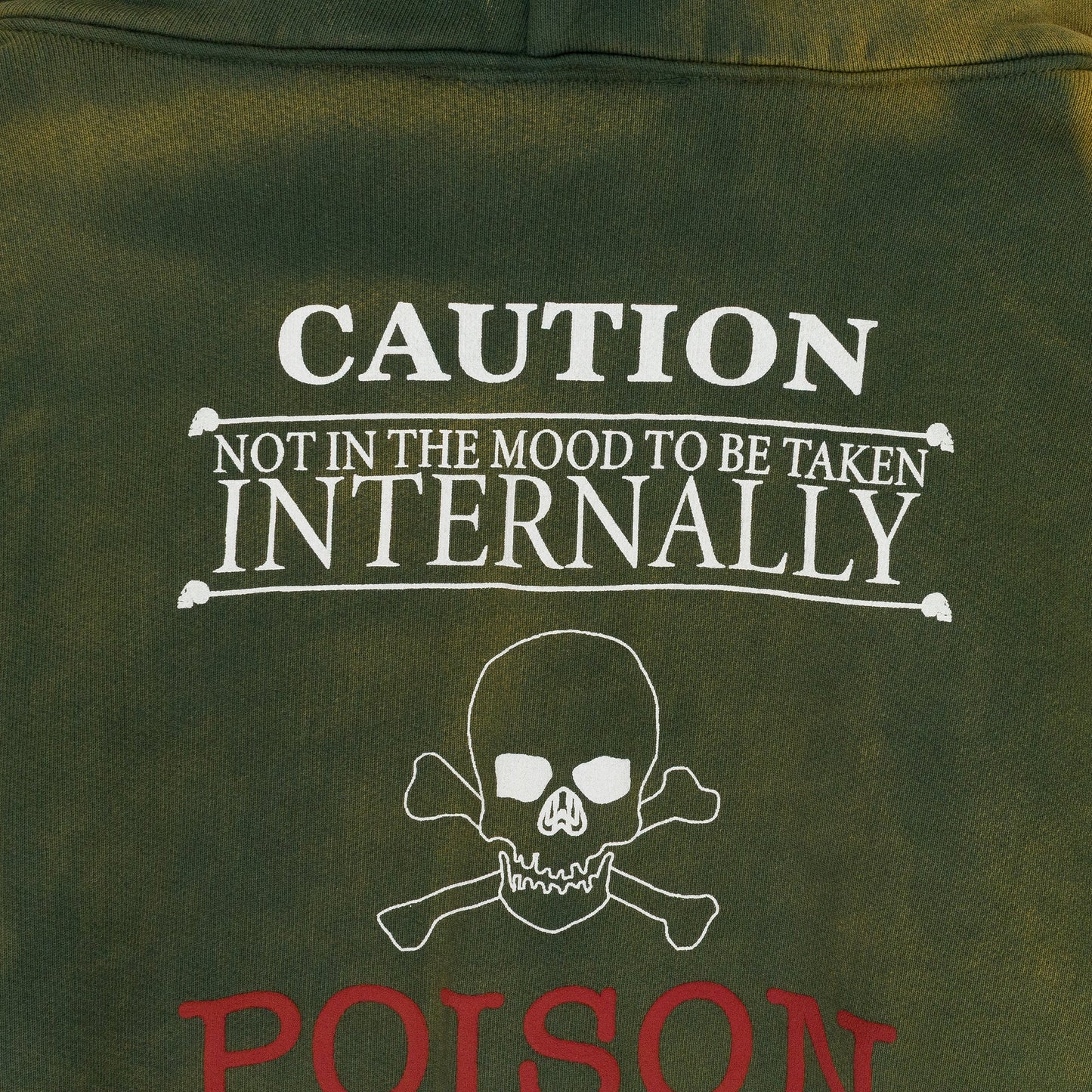POT GREEN POISON ZIP HOODIE