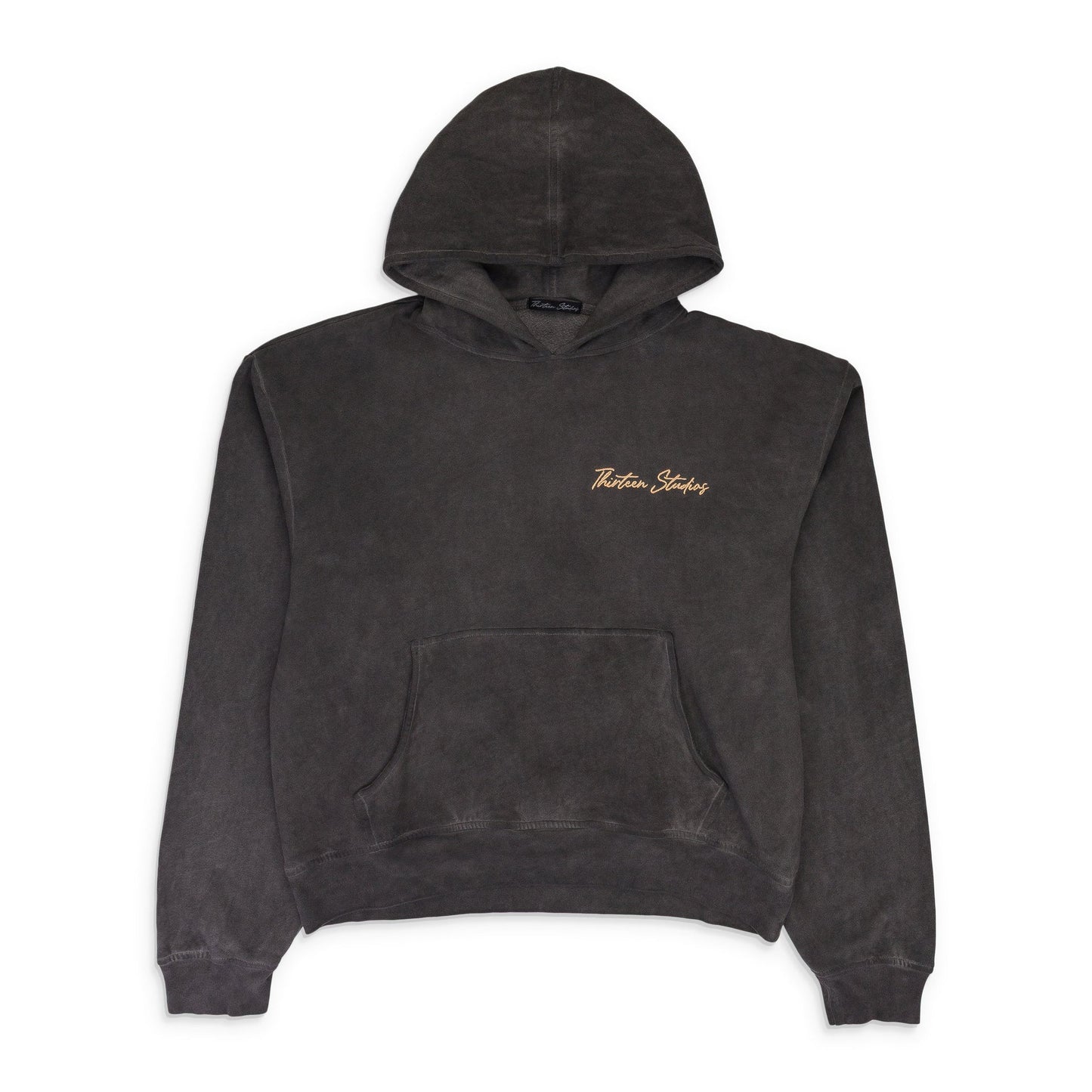 BLACK OIL WASH HOODIE
