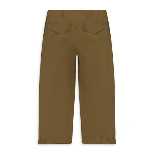 GREEN MULTI POCKET TECH NYLON CARGO TROUSERS