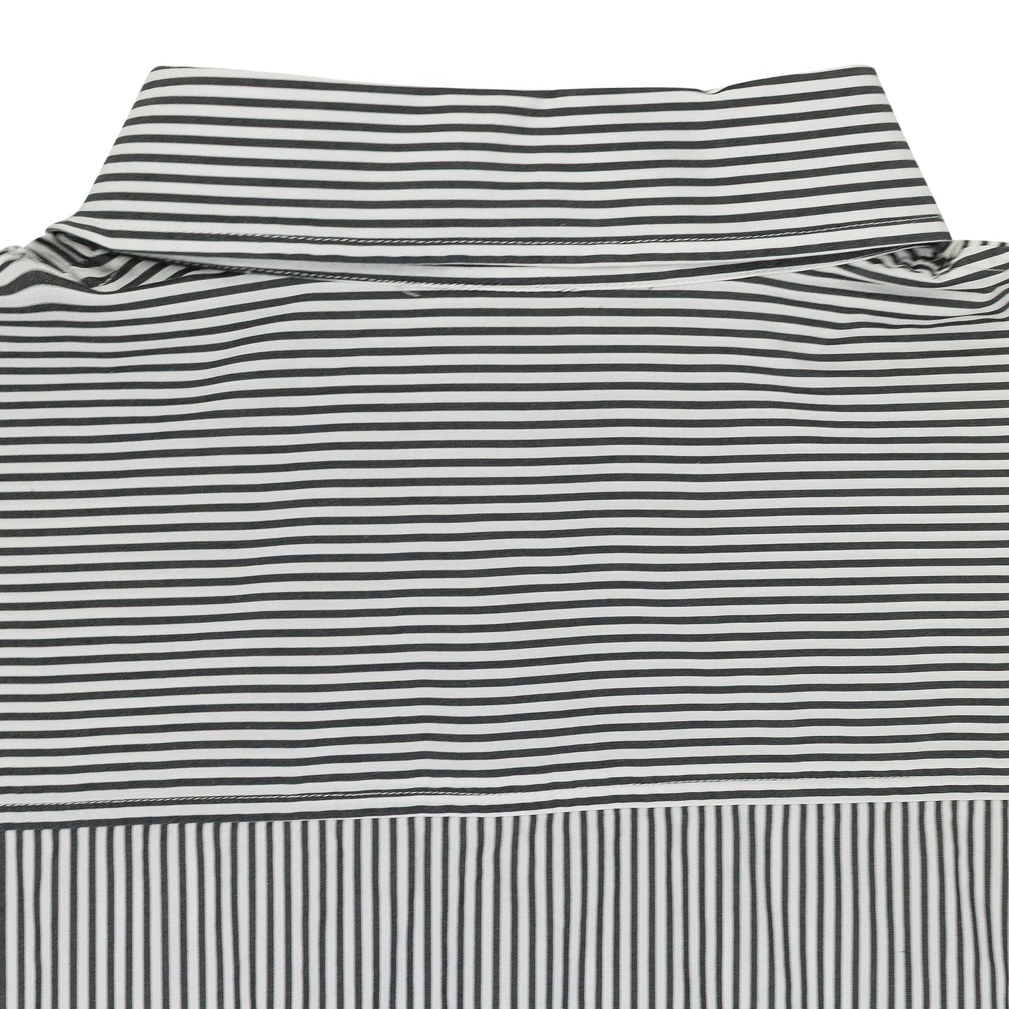 BLUE S-TRAX STRIPED SHORT SLEEVE BUTTON-DOWN SHIRT