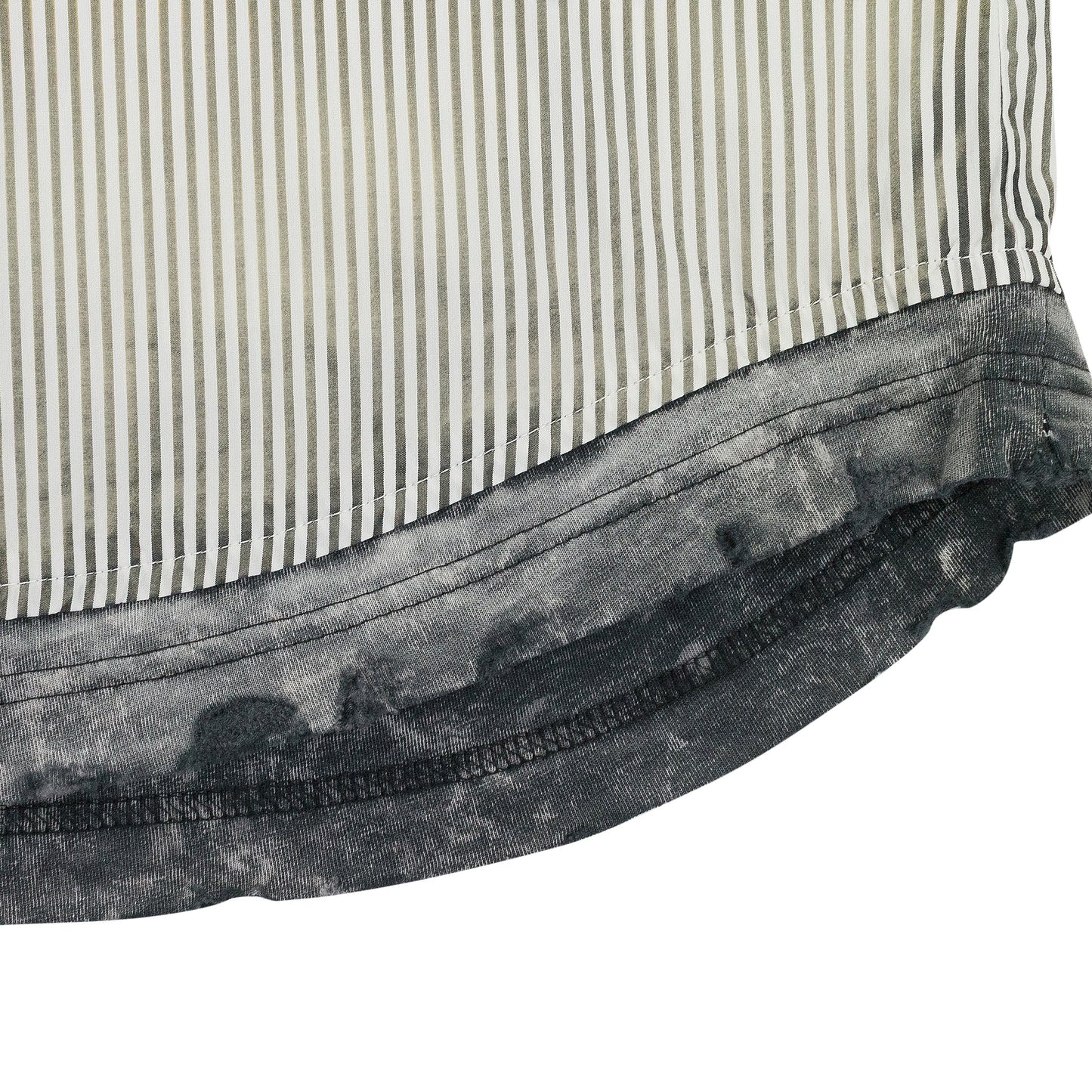 BLUE S-TRAX STRIPED SHORT SLEEVE BUTTON-DOWN SHIRT